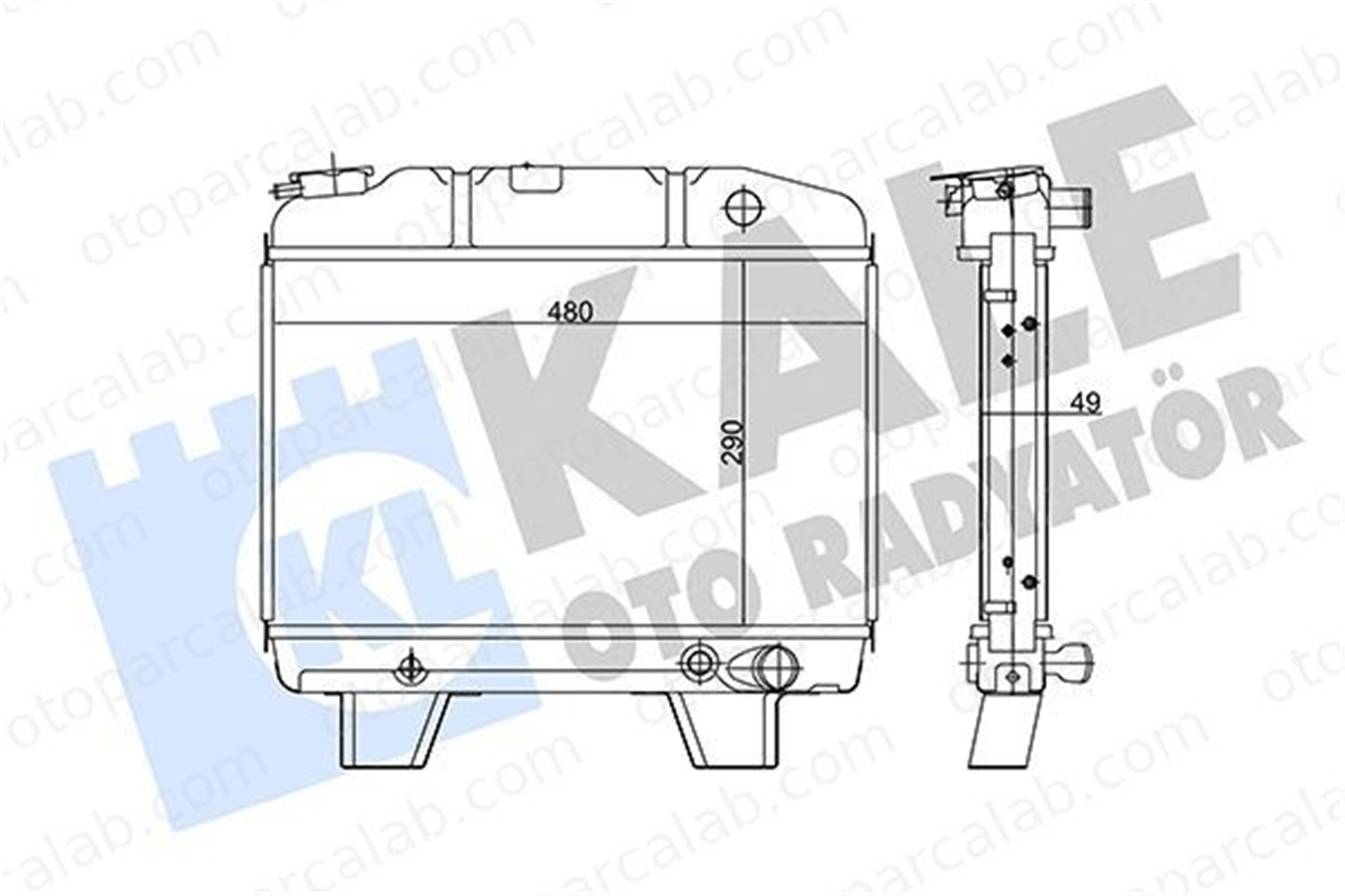 MAHLE CR 930 000P Su Radyatörü PEUGEOT 504 504 Break 17700 62J10
