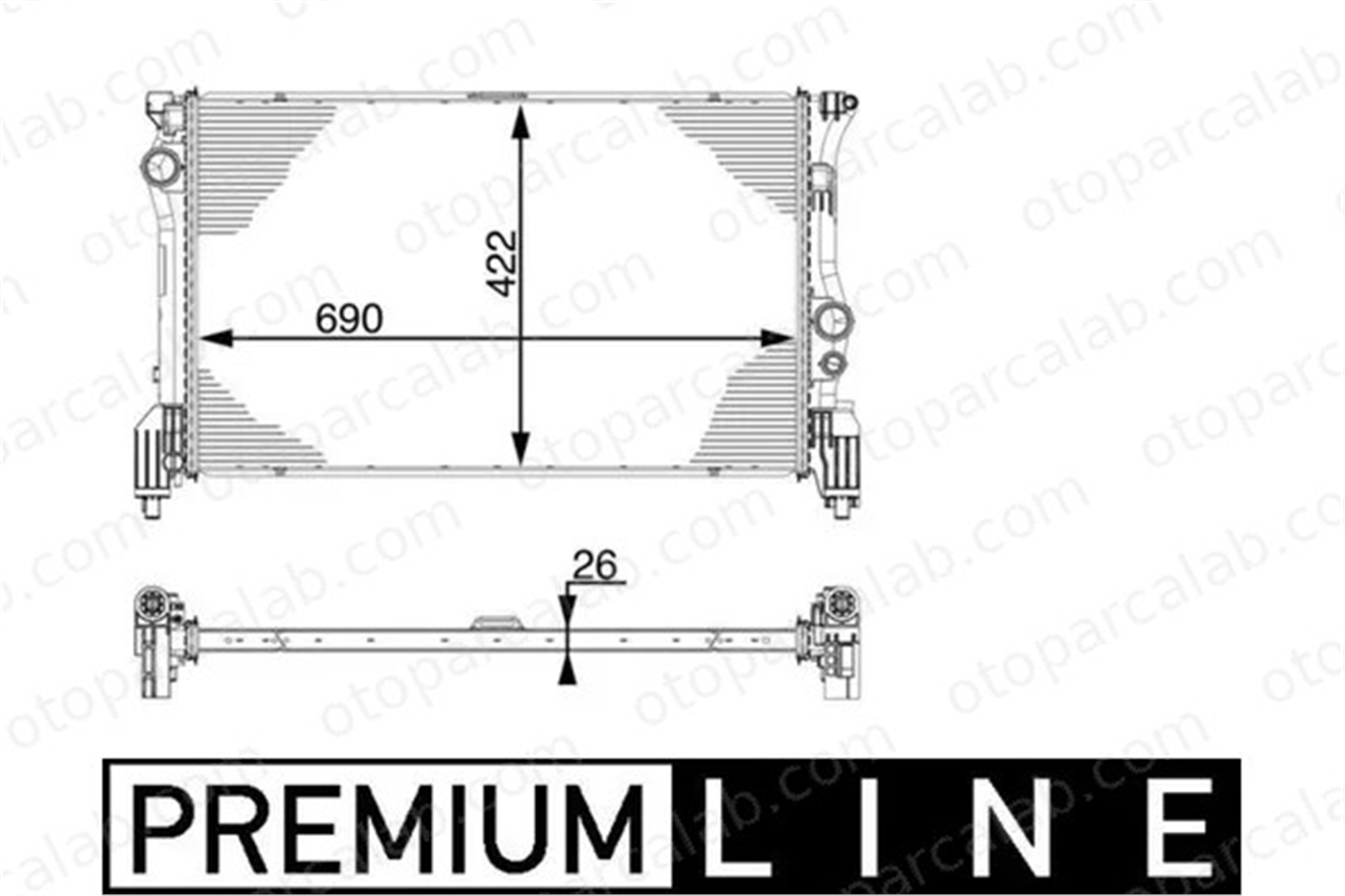 MAHLE CR 931 000P Su Radyatörü MERCEDES-BENZ MARCO POLO Camper V-SERISI A4475010001 4475010001
