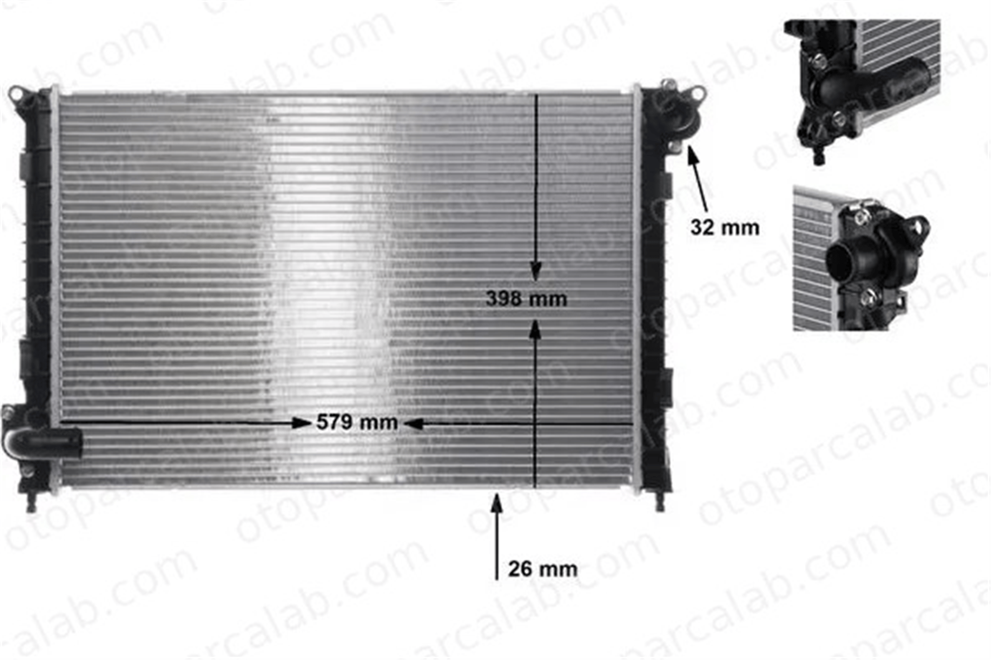 MAHLE CR 983 000S Su Radyatörü MINI MINI MINI Cabrio 17101475550 1475550