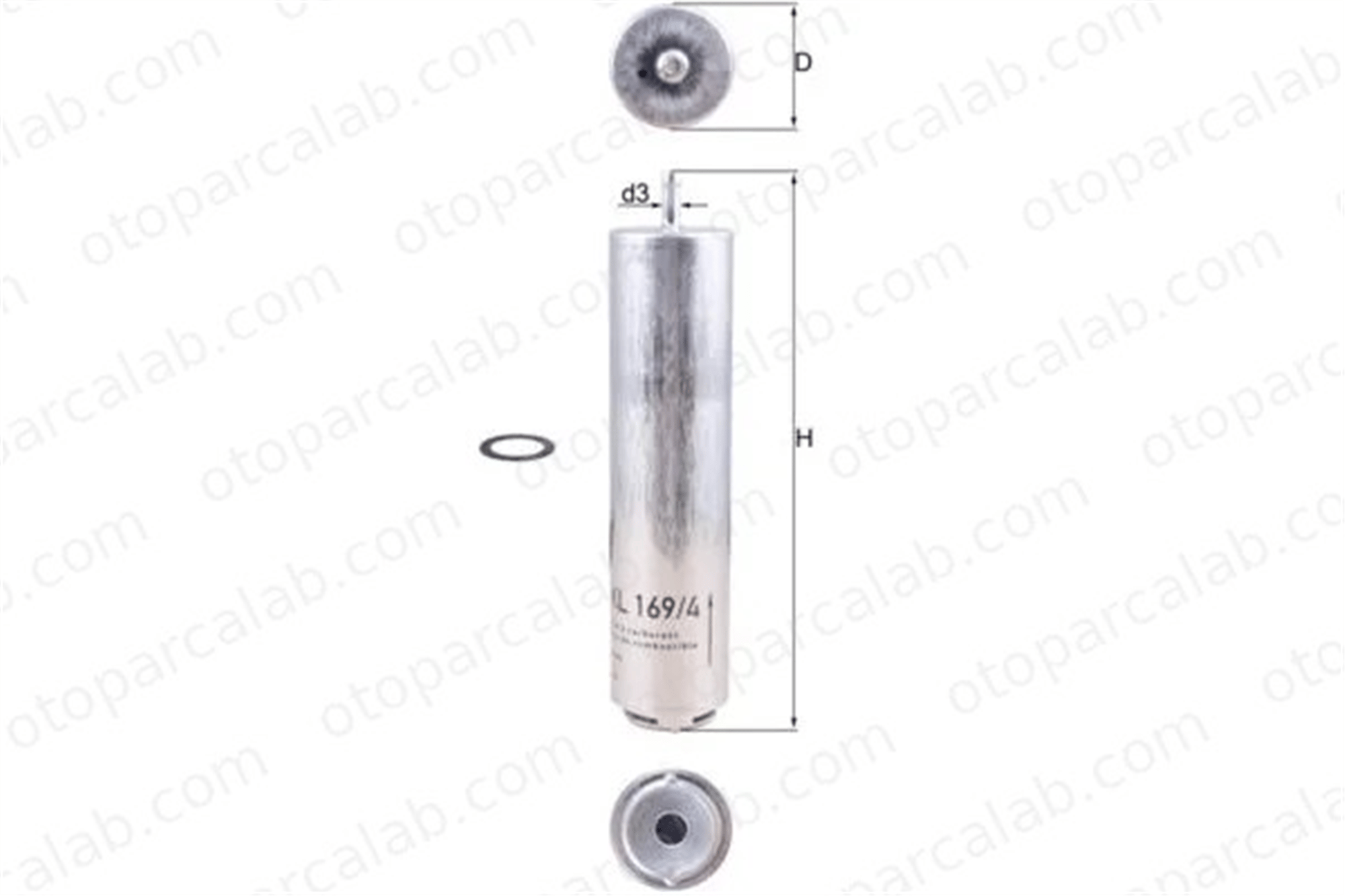 MAHLE KL 169/4D Yakıt Filtresi BMW 5 5 Touring 13327811227 13327788700