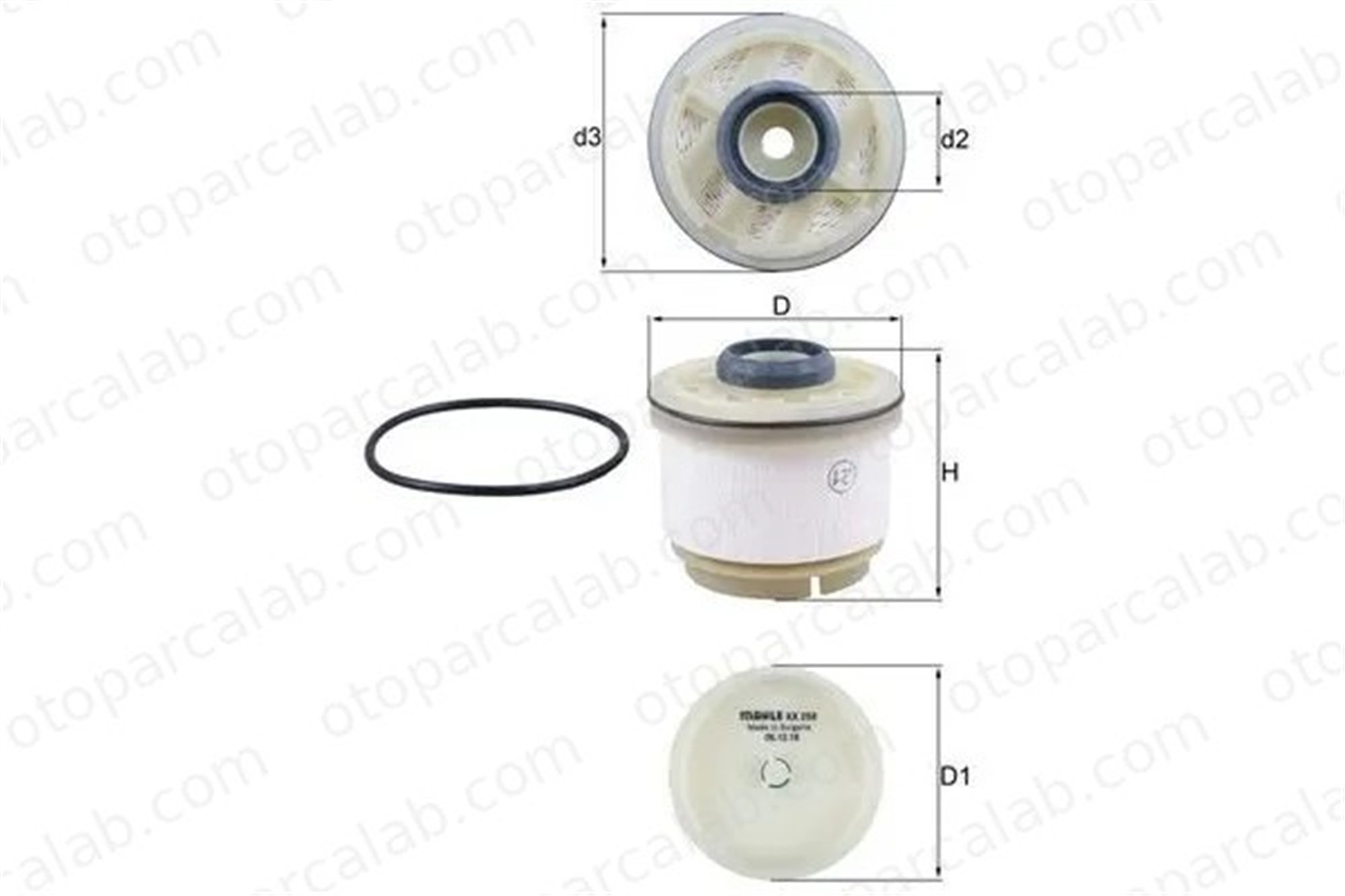 MAHLE KX 268D Yakıt Filtresi MITSUBISHI L200 / TRITON TOYOTA HILUX VII Pick-up 1770A233 6000605426
