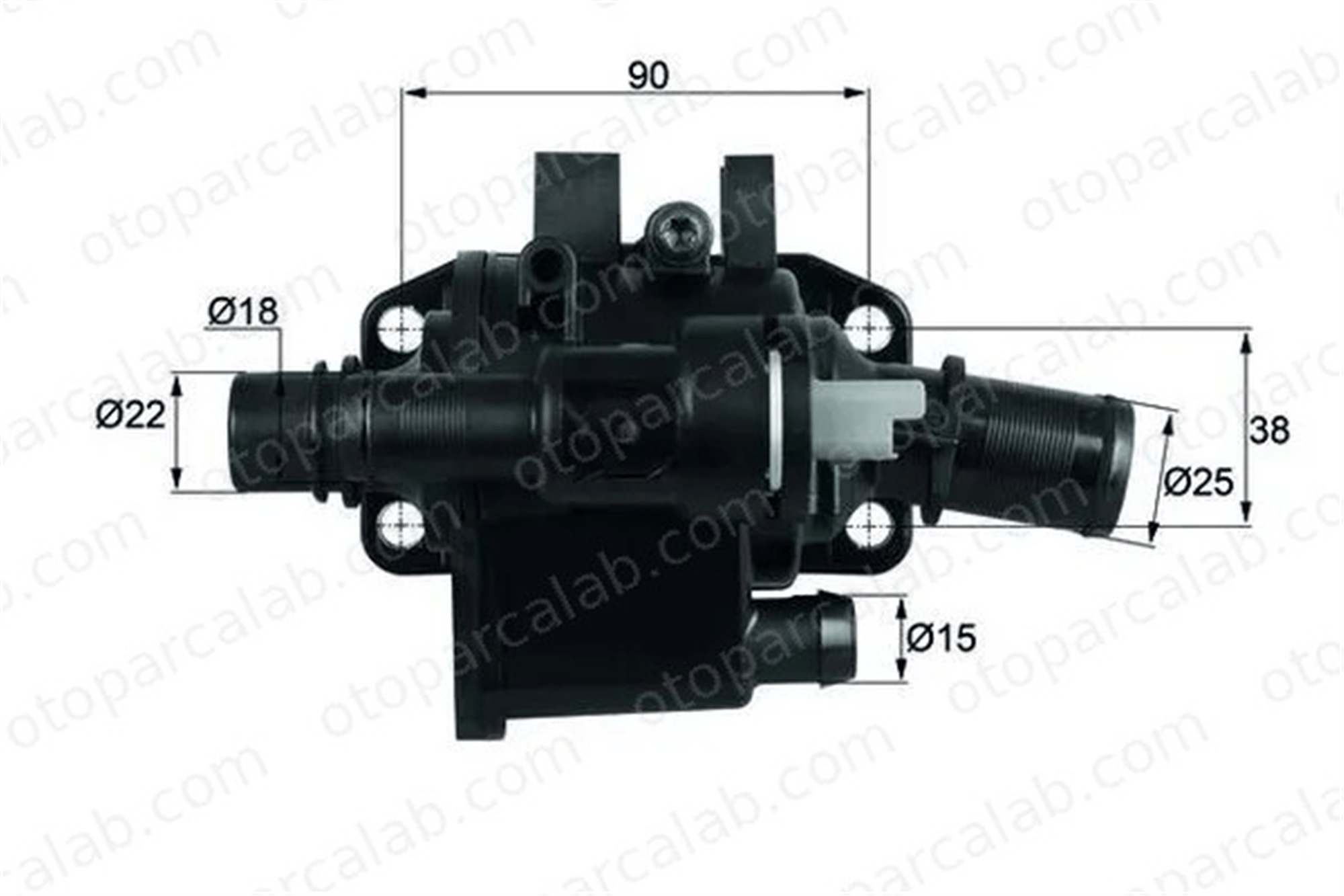 MAHLE TH 42 83 Termostat Gövdesi CITROËN C3 I C2 1336V6 1348620