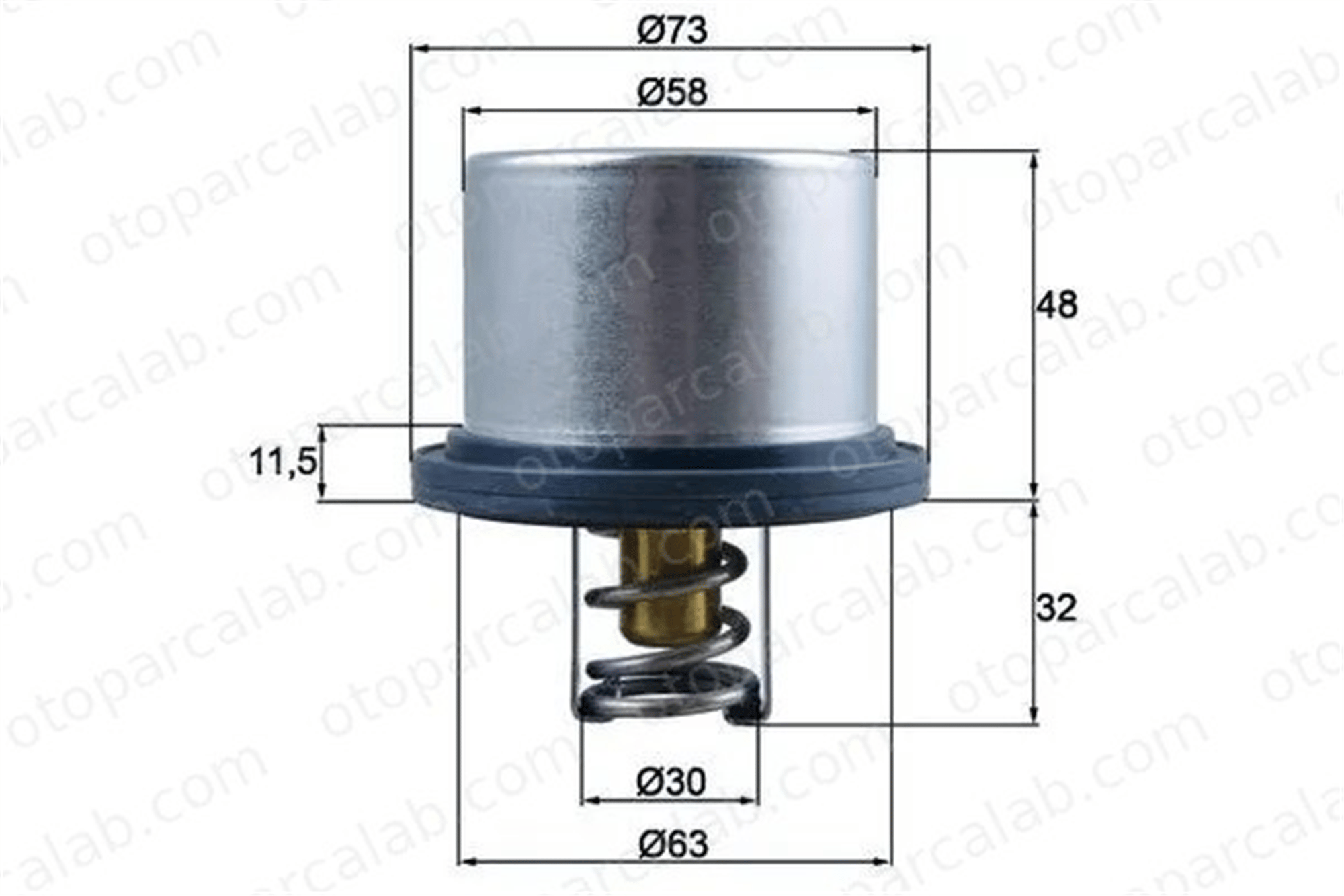 MAHLE THD 5 75 Termostat VOLVO FL6 FL10 THD575 1661993
