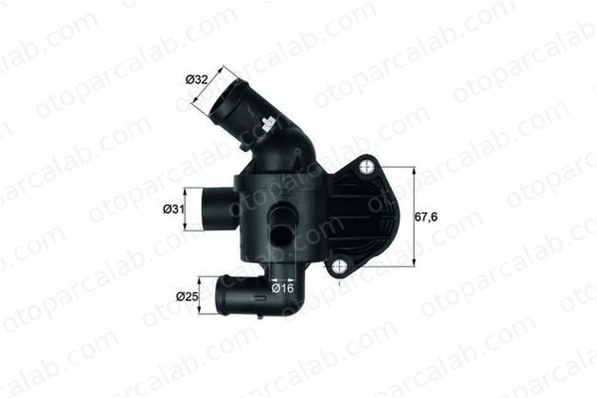 MAHLE TI 15 87 Termostat Gövdesi VW CADDY IV Kasa/büyük limuzin AUDI Q3 3L121111AE 03L121111AE
