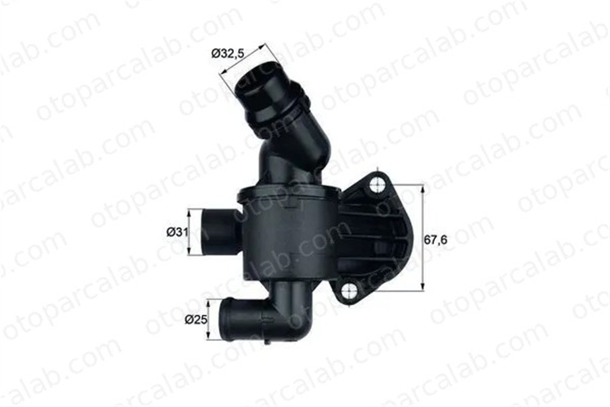 MAHLE TI 34 87 Termostat Gövdesi AUDI A4 B8 A4 B8 Avant TI3487 3L121111AD