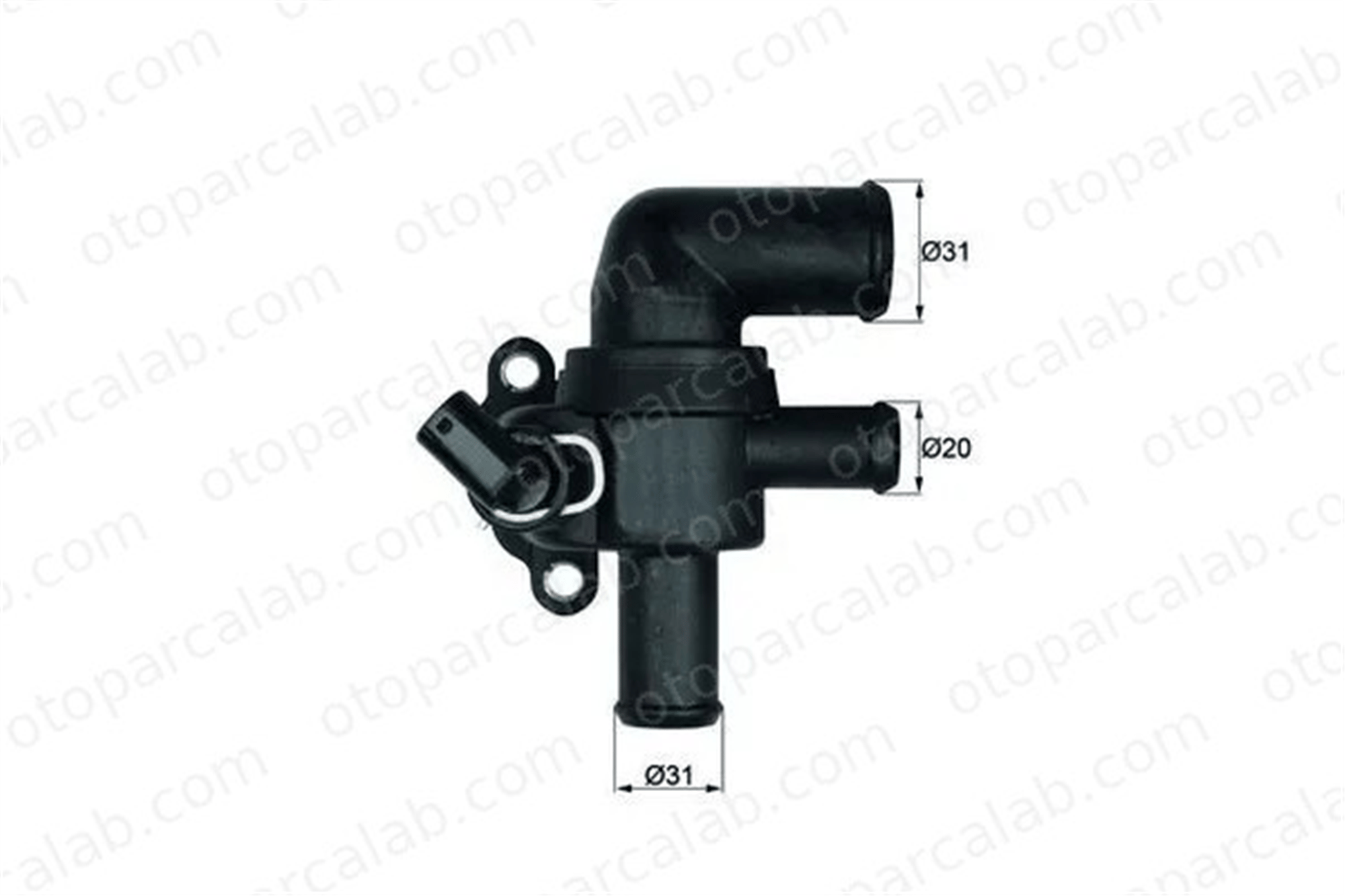 MAHLE TI 53 90 Termostat 90 °C SMART CITY-COUPE CABRIO A1602000315 1602000315