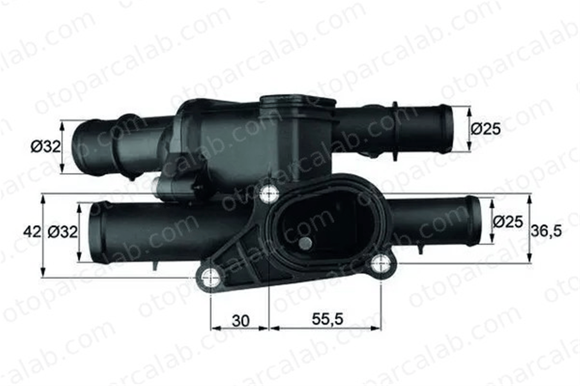 MAHLE TM 2 105 Termostat Gövdesi AUDI A3 VW BORA I 6A121111A 06A121111A