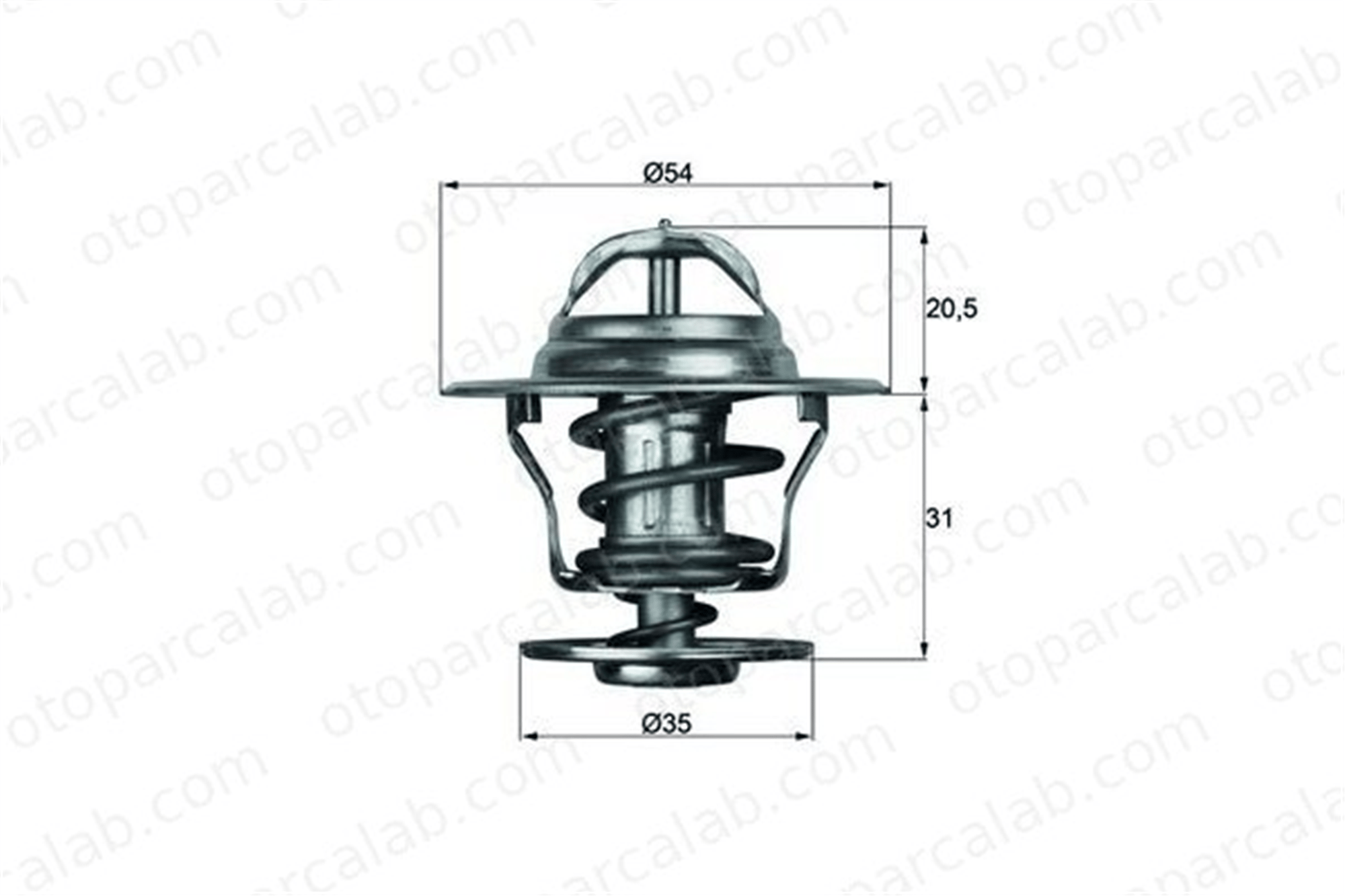 MAHLE TX 13 75D Termostat AUDI 80 B3 Sedan VW GOLF II 056121113D 7439180811