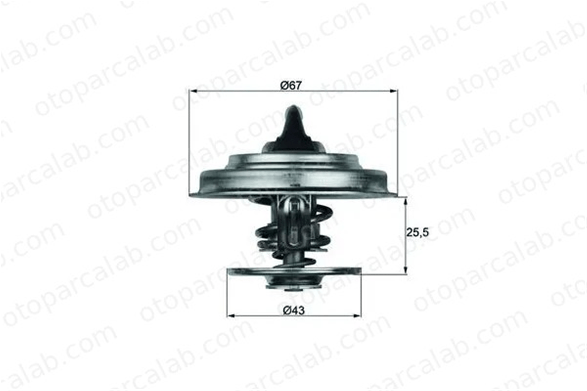 MAHLE TX 18 79D Termostat 79 °C MERCEDES-BENZ /8 CHRYSLER VOYAGER / GRAND VOYAGER III A0022034675 4778975