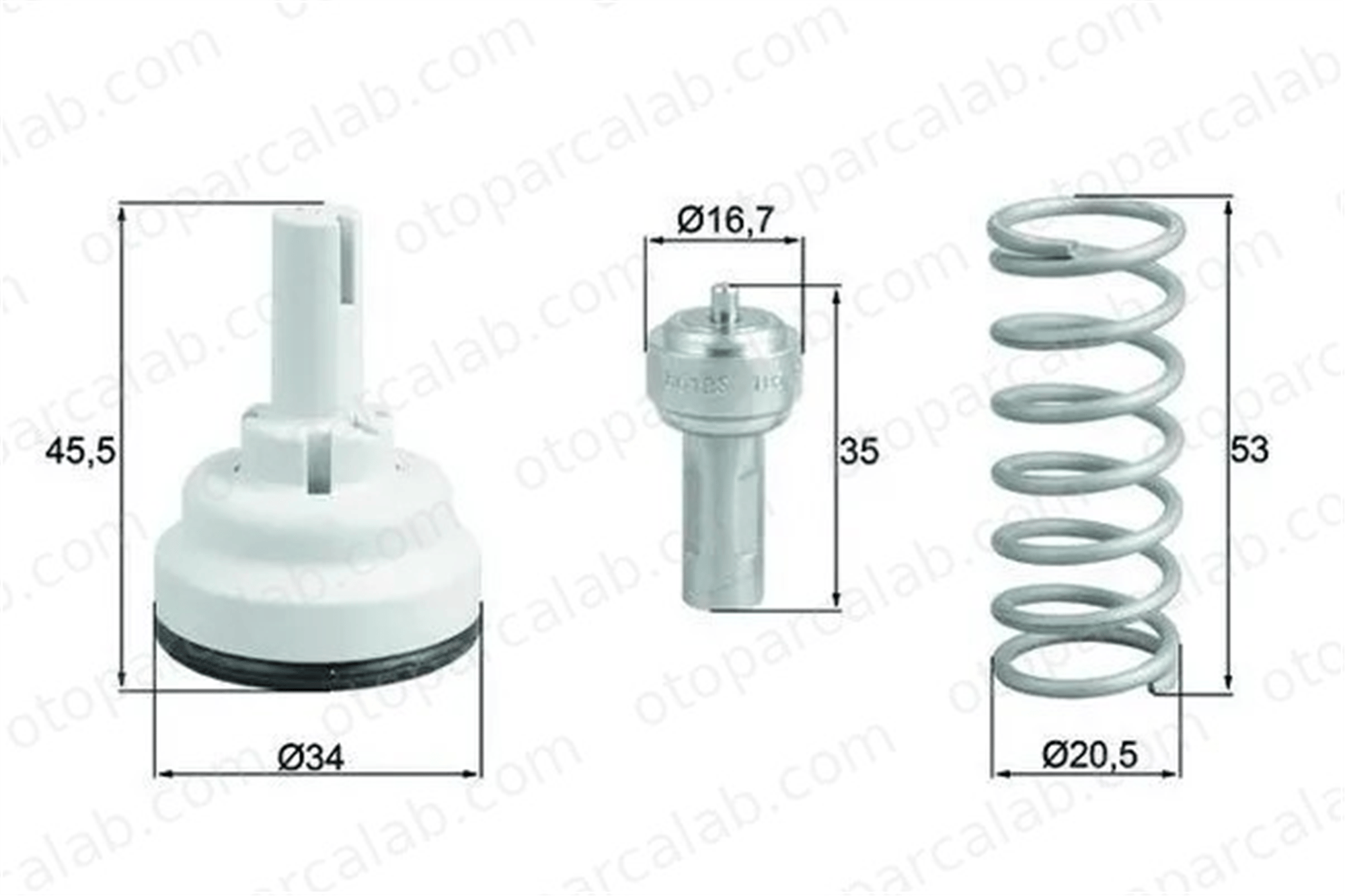 MAHLE TX 182 105D Termostat VW GOLF PLUS V GOLF V TX182105D 3C121110E