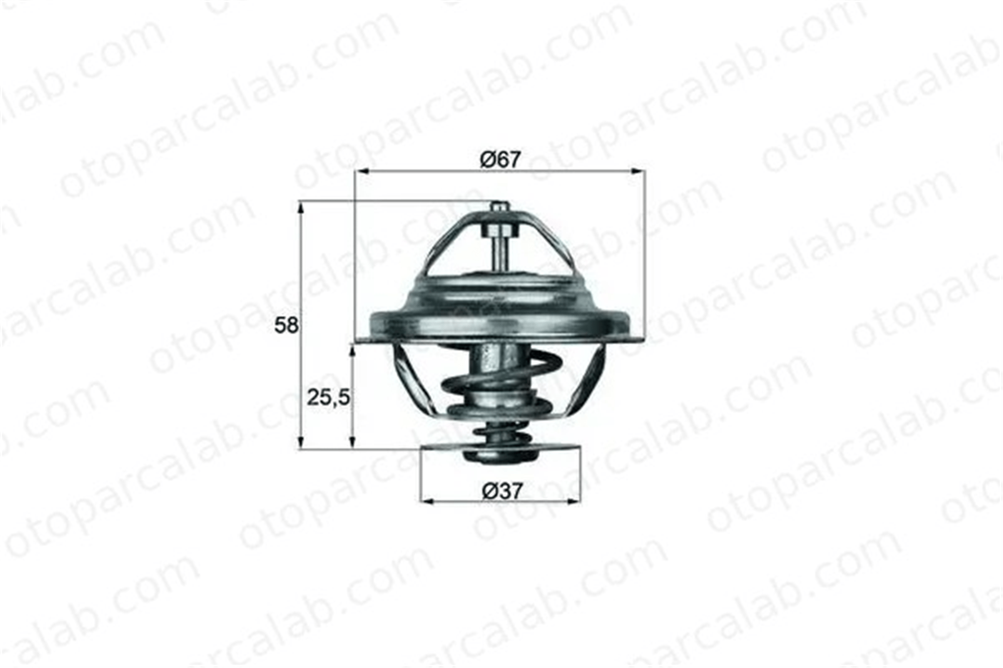 MAHLE TX 20 80D Termostat 80 °C MERCEDES-BENZ 123 Sedan T1 Platform şasi A6162000415 22037575