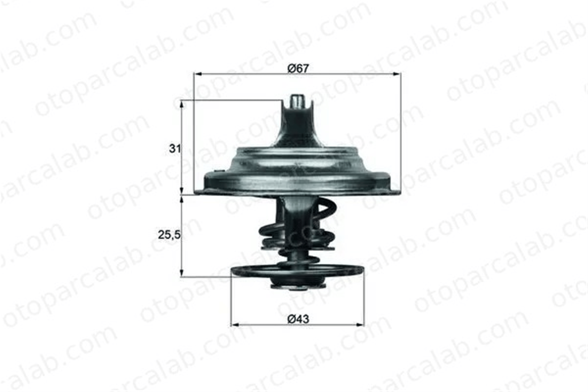 MAHLE TX 23 83D Termostat MAN F90 TGS I 51064020063 51064020060