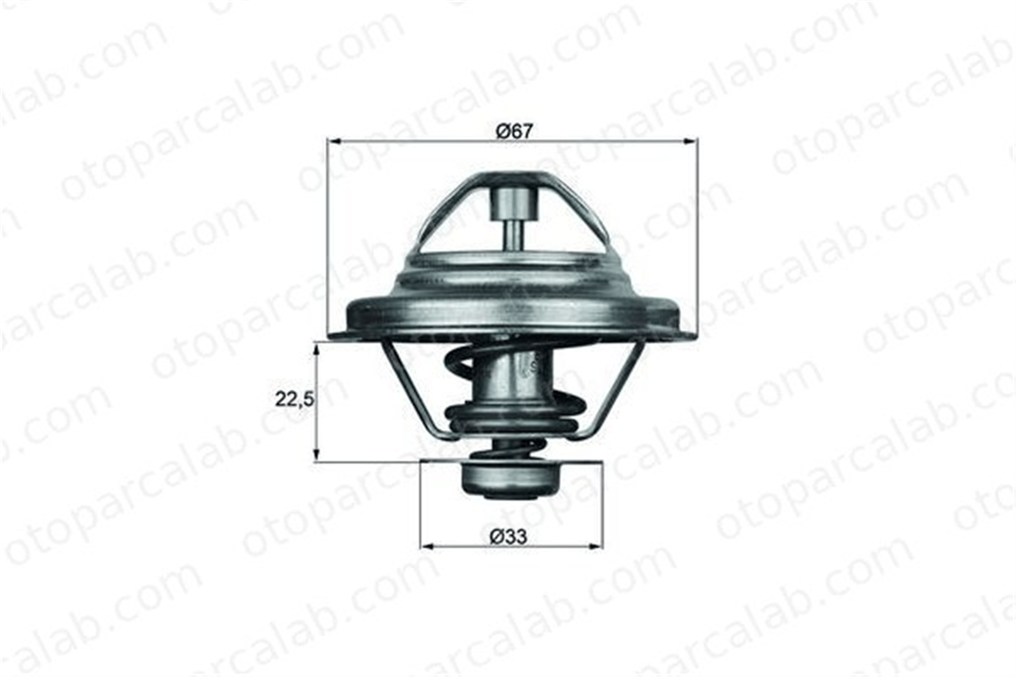MAHLE TX 24 87D Termostat VW TRANSPORTER T3 Minibüs/Otobüs TRANSPORTER T3 Panelvan/Van 25121113E 025121113E