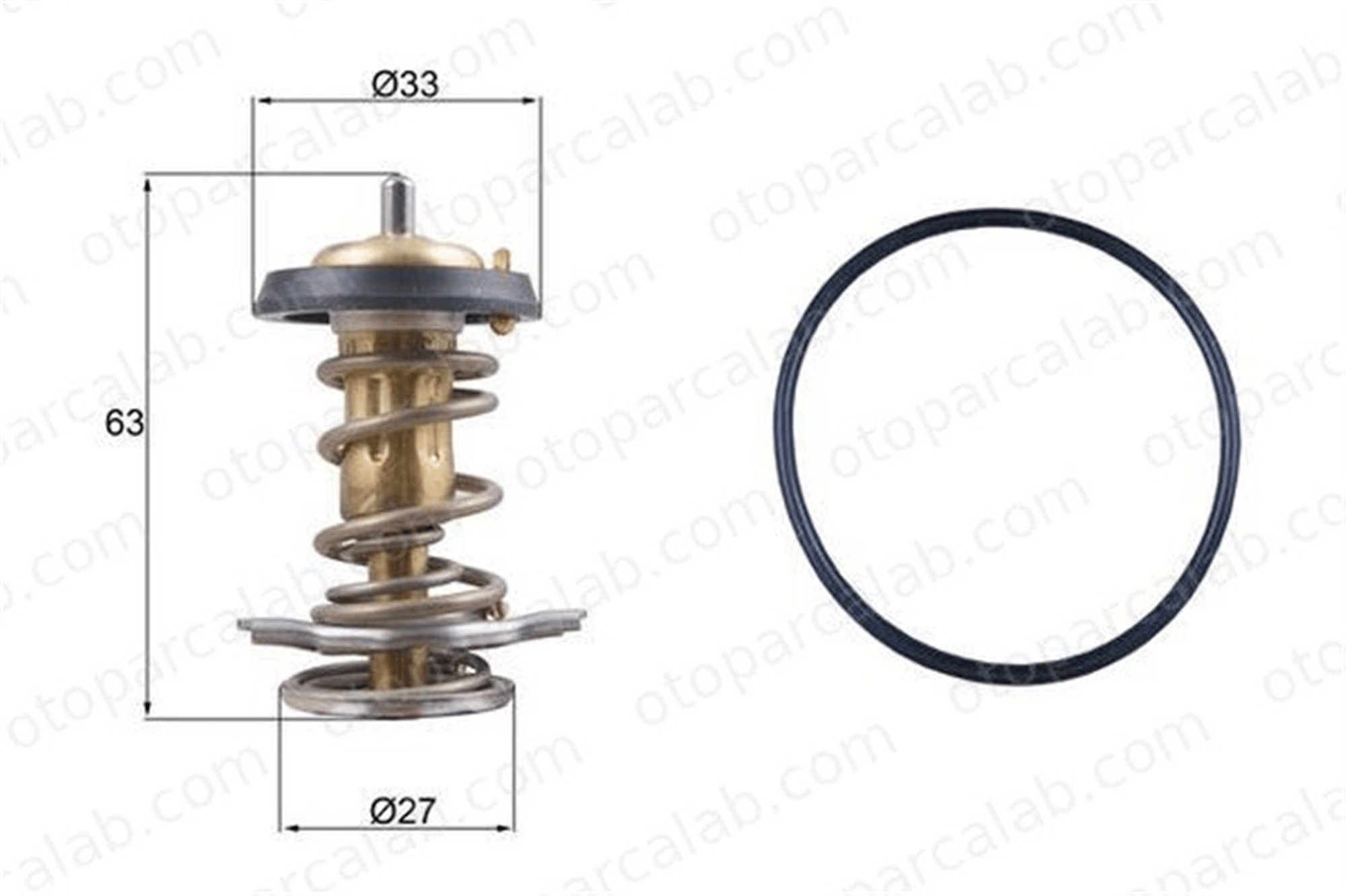 MAHLE TX 264 82D Termostat IVECO DAILY IV Panelvan/Van DAILY IV Platform şasi TX26482D 504029725