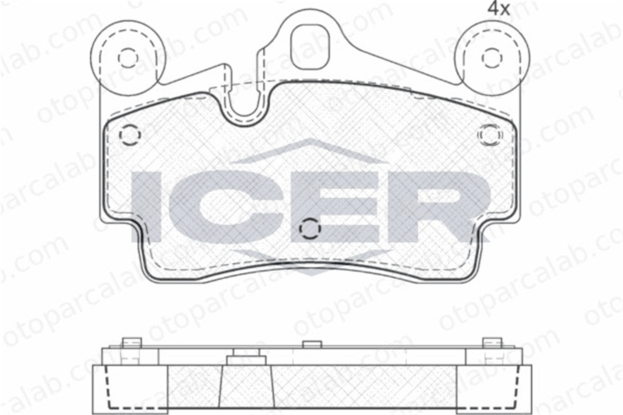 MANDO 015374 Fren Disk Balata Arka AUDI Q7 VW TOUAREG 7L0615415B 7L6698451D