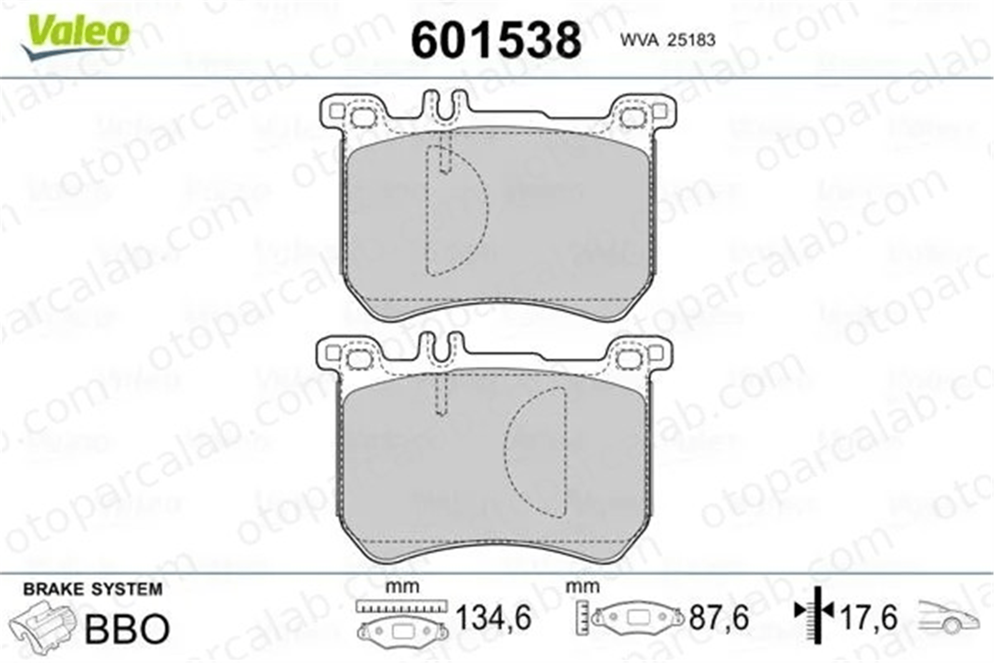 MANDO 015684 Fren Disk Balata Ön MERCEDES-BENZ S-SERISI SL 64209720 64204920