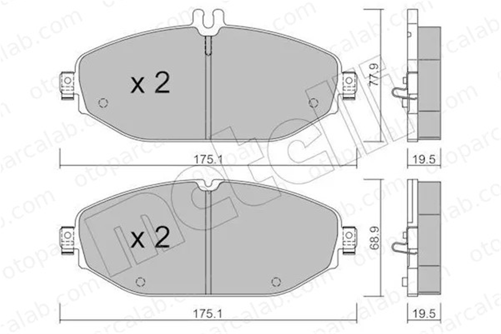 MANDO 015690 Fren Disk Balata Ön MERCEDES-BENZ C-SERISI C-SERISI Cabrio A008420282 A0004207302