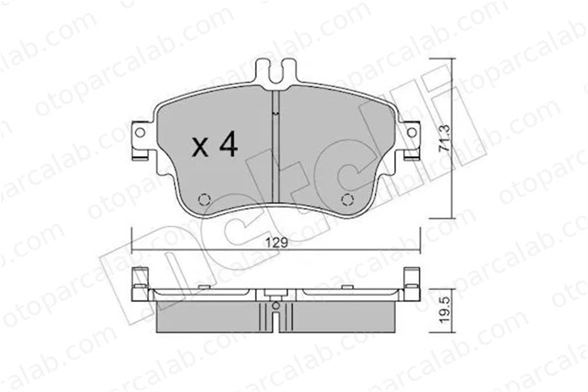 MANDO 015995 Fren Disk Balata Ön MERCEDES-BENZ A-SERISI B-SERISI Sports Tourer 64204820 A0064204820