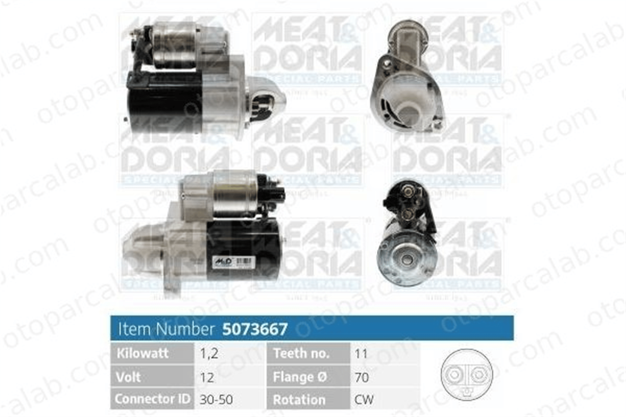 MANDO BN361002E120 Marş Dinamosu HYUNDAI i30 ix35 361002E 361002E120