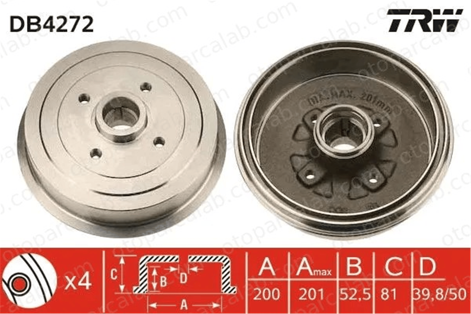 MANDO MBD050011 Kampana Arka Sağ veya Sol DAEWOO LANOS LANOS Sedan 96193771 96081274