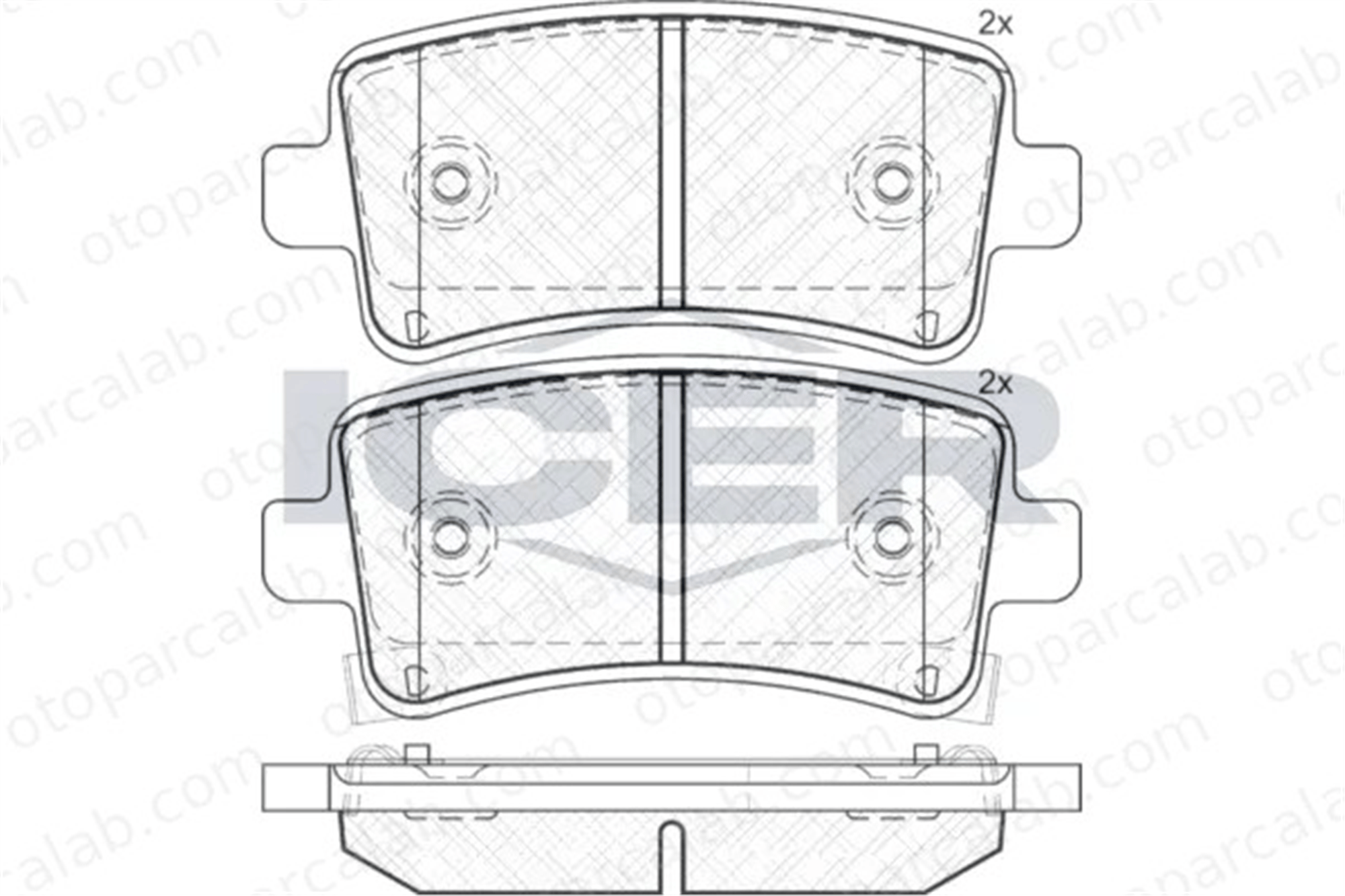 MANDO MBF010132 Fren Disk Balata Arka OPEL INSIGNIA A INSIGNIA A Sports Tourer MBF010132 16586609