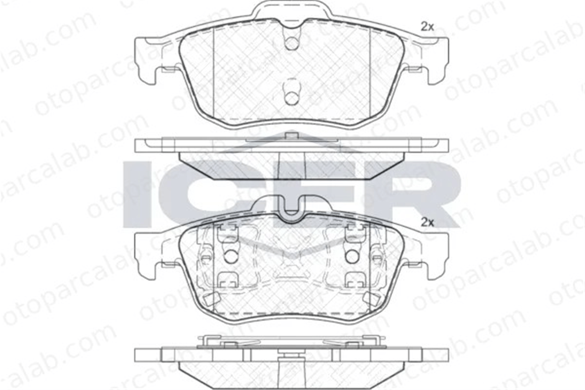 MANDO MBF010144P Fren Disk Balata Arka RENAULT TALISMAN TALISMAN Grandtour MBF010144 440602154R