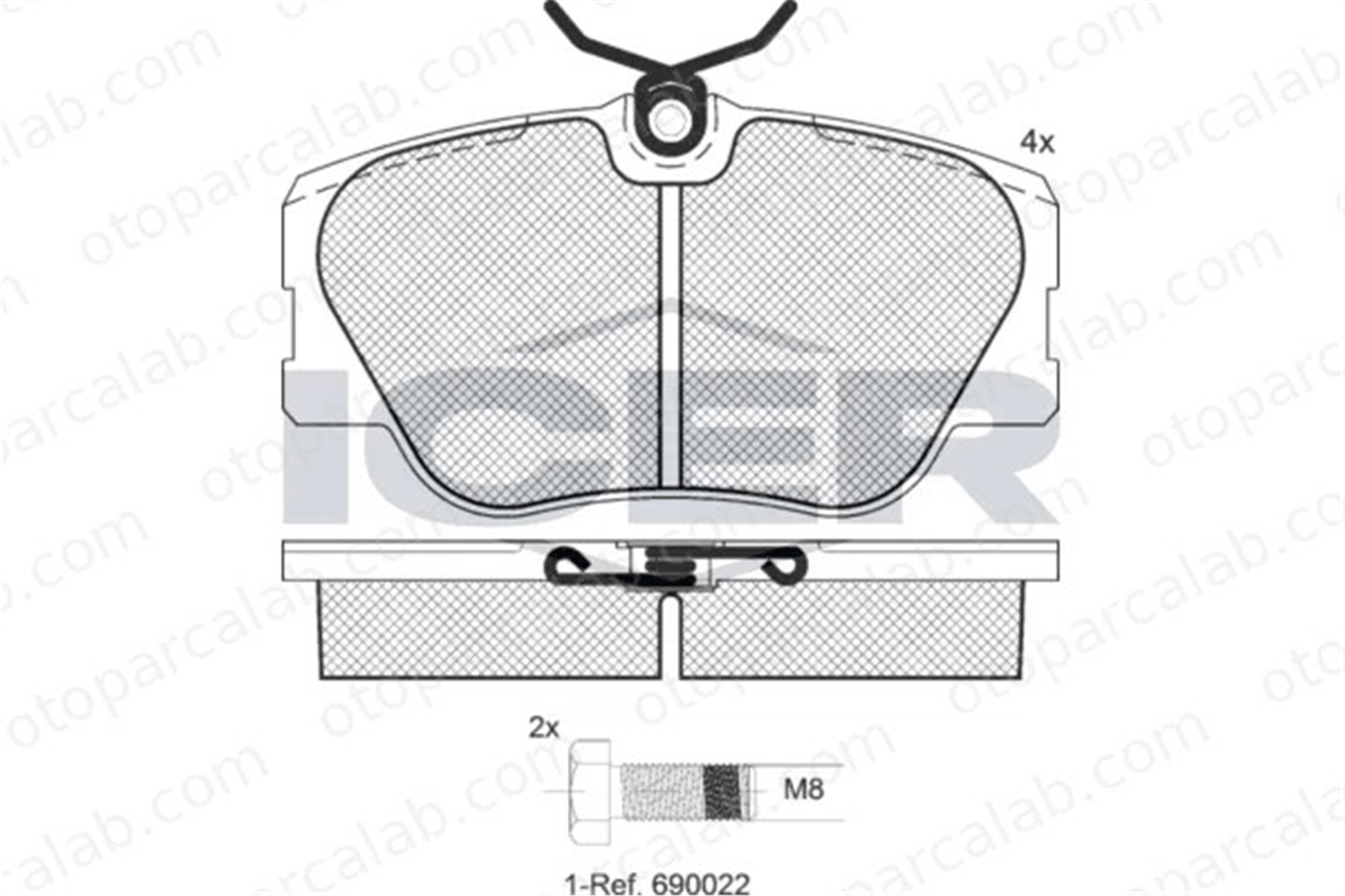 MANDO MBF010183 Fren Disk Balata Ön MERCEDES-BENZ 124 Sedan 124 T-Model MBF010183 1429920