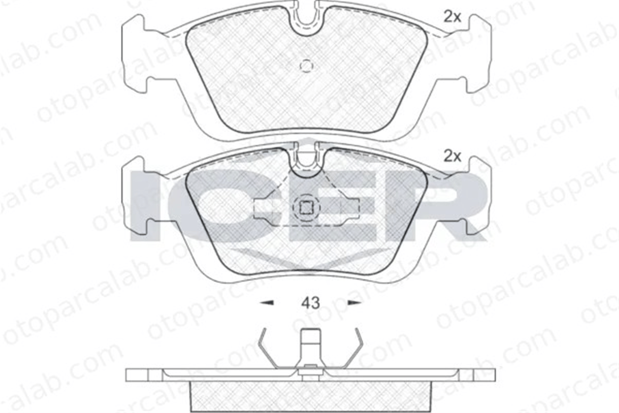 MANDO MBF010187 Fren Disk Balata Ön BMW 3 3 Touring MBF010187 34111160356