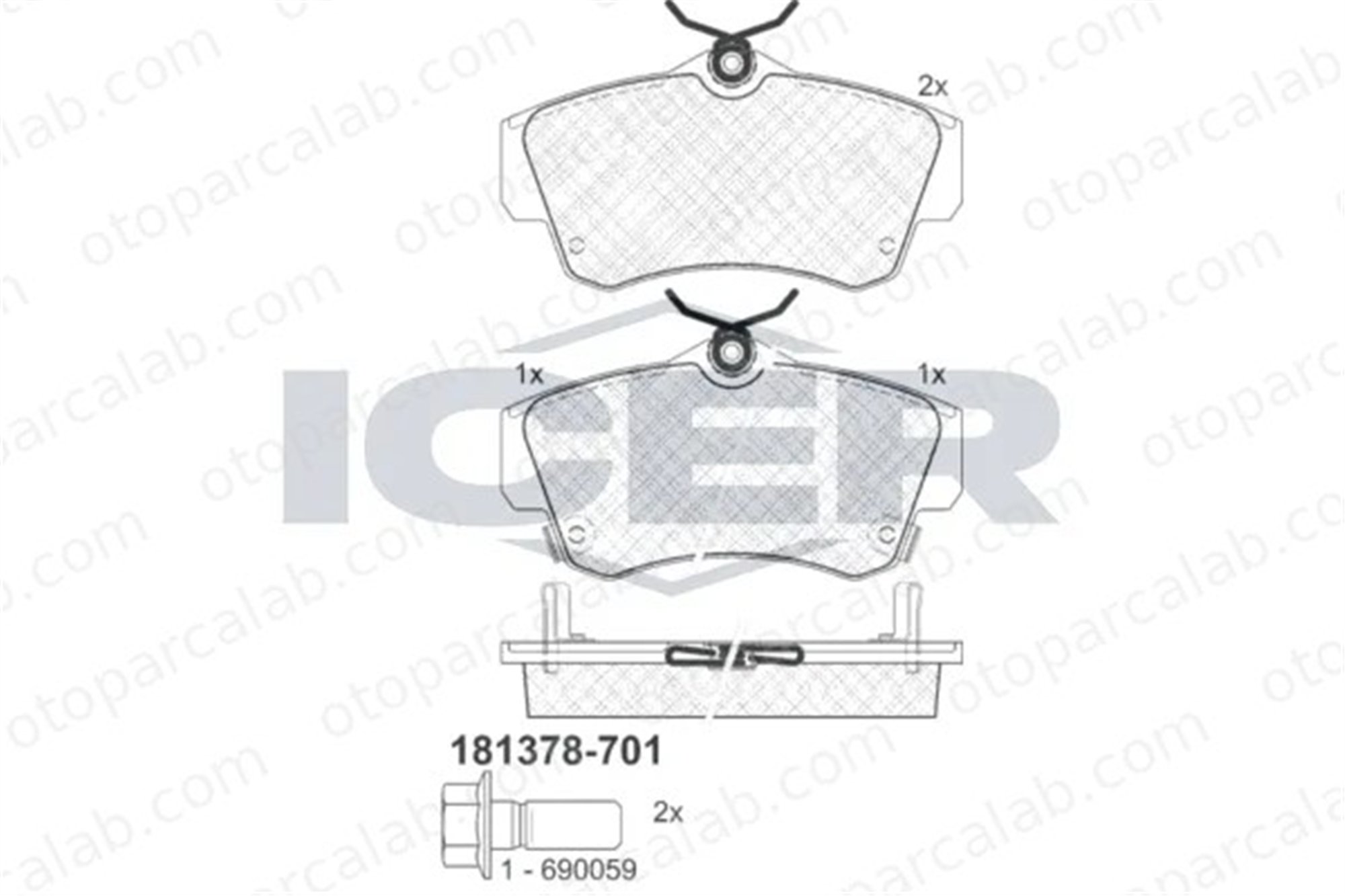 MANDO MBF010308 Fren Disk Balata Ön CHRYSLER PT CRUISER DODGE NEON II MBF010308 5017843AA