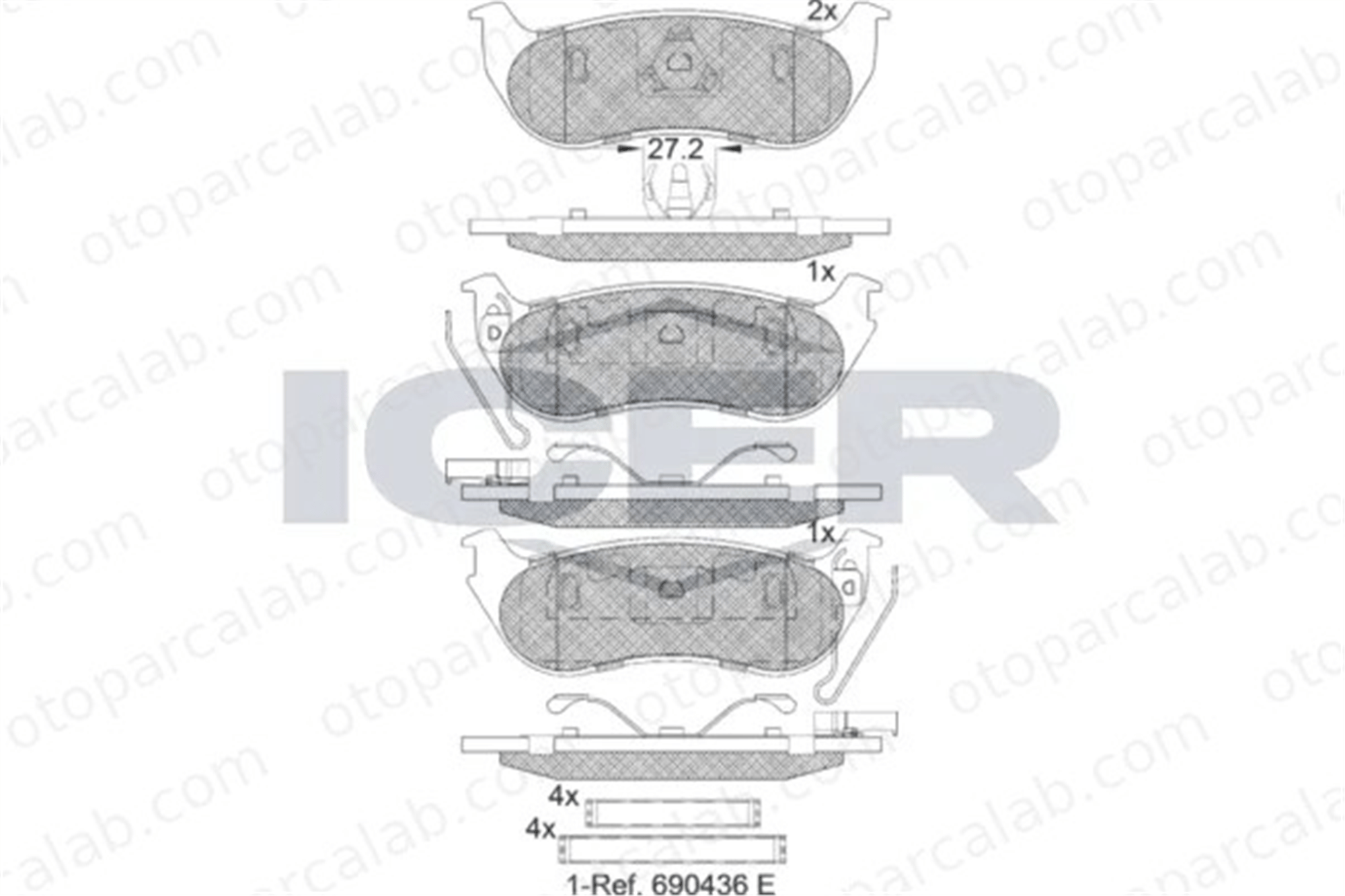 MANDO MBF010314 Fren Disk Balata Arka JEEP CHEROKEE WRANGLER II MBF010314 5083882AB
