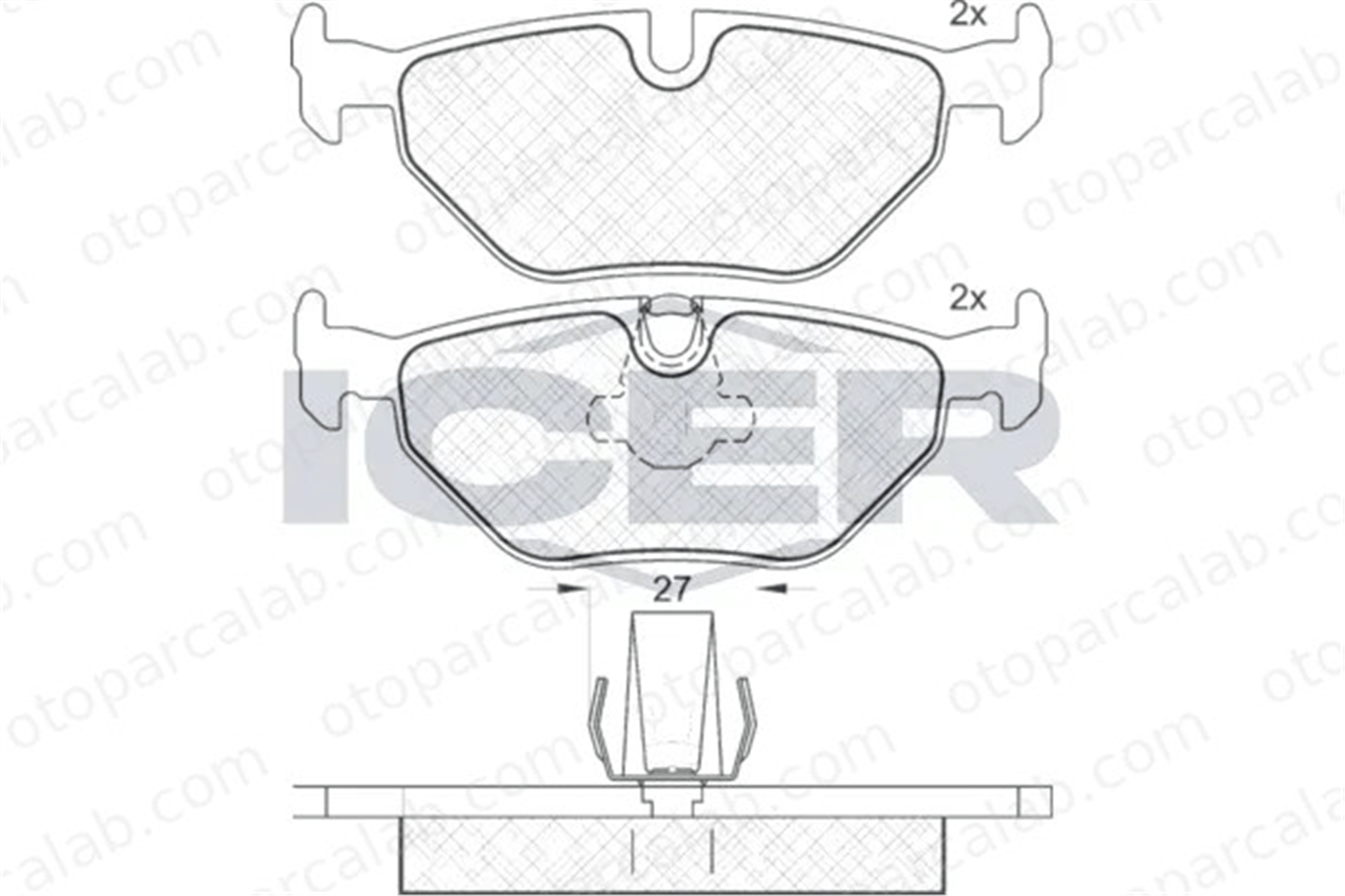 MANDO MBF010340 Fren Disk Balata Arka BMW 5 5 Touring MBF010340 34211163395