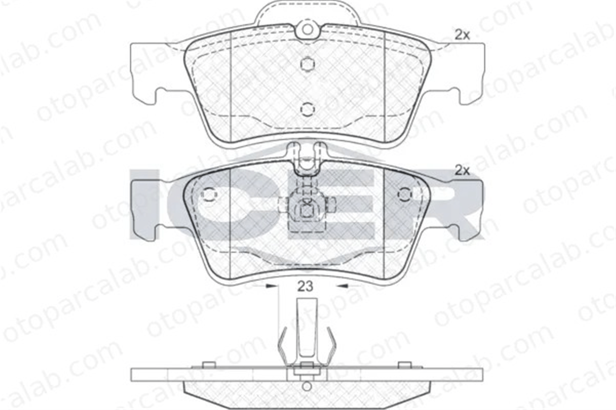 MANDO MBF010348 Fren Disk Balata Arka MERCEDES-BENZ E-SERISI E-SERISI T-Model MBF010348 420960490