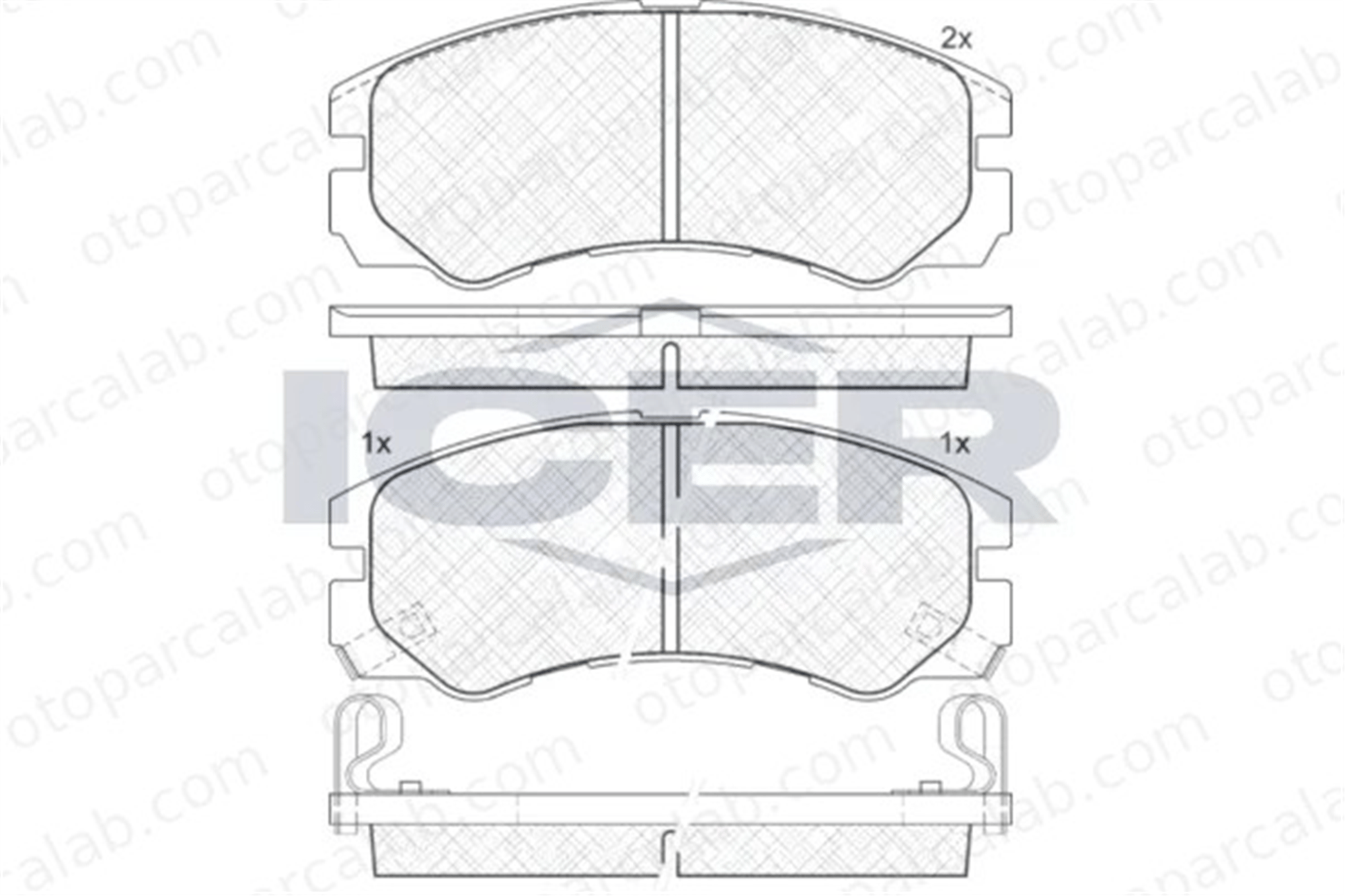 MANDO MBF010372 Fren Disk Balata Ön OPEL FRONTERA A FRONTERA B MBF010372 8970352570
