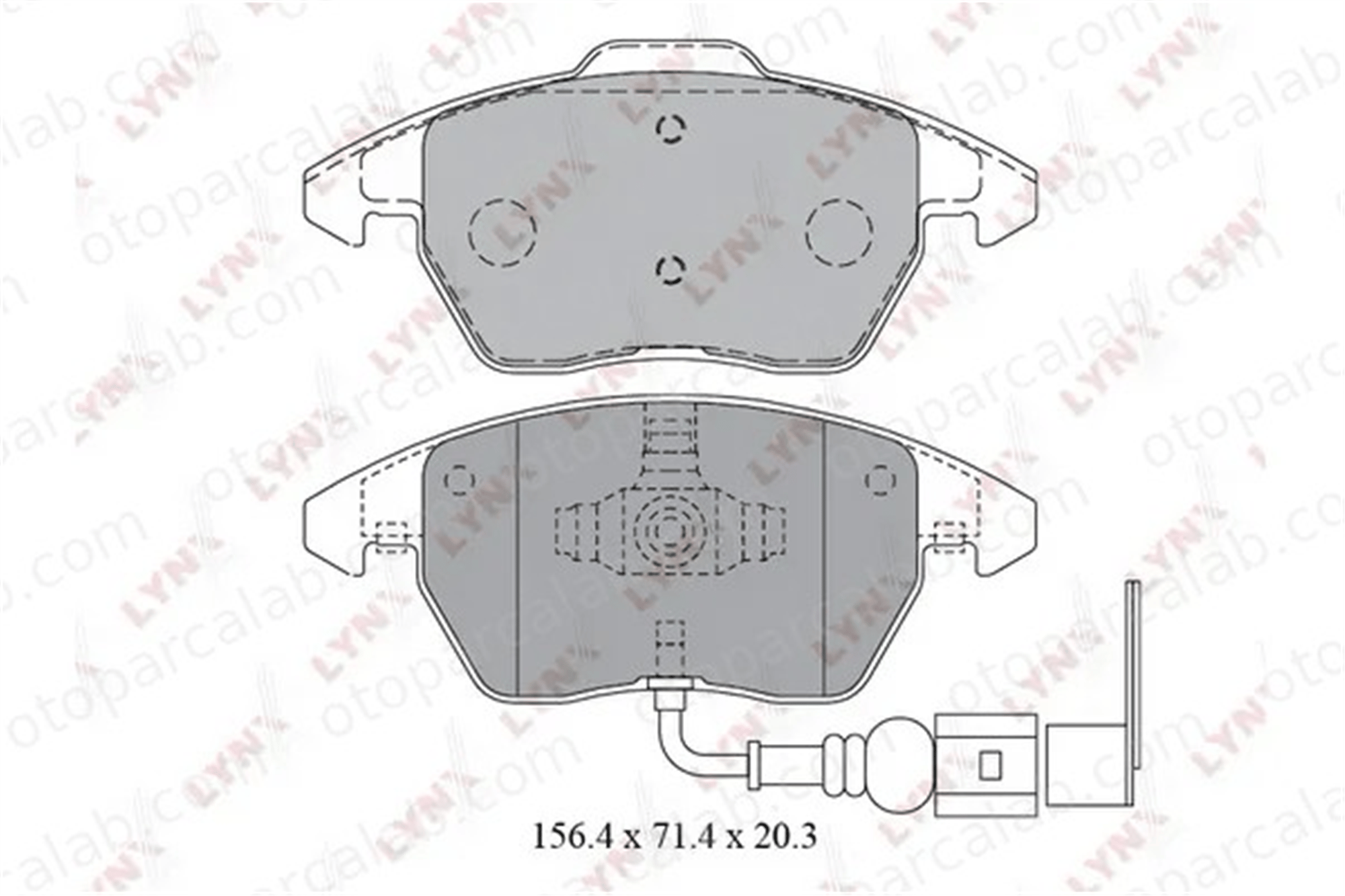MANDO MBF010460 Fren Disk Balata Ön VW GOLF V TOURAN MBF010460 1K0615106AL