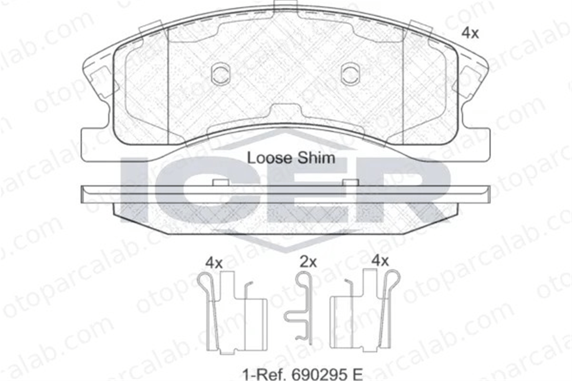 MANDO MBF010505 Fren Disk Balata Ön JEEP GRAND CHEROKEE II MBF010505 5093138AA