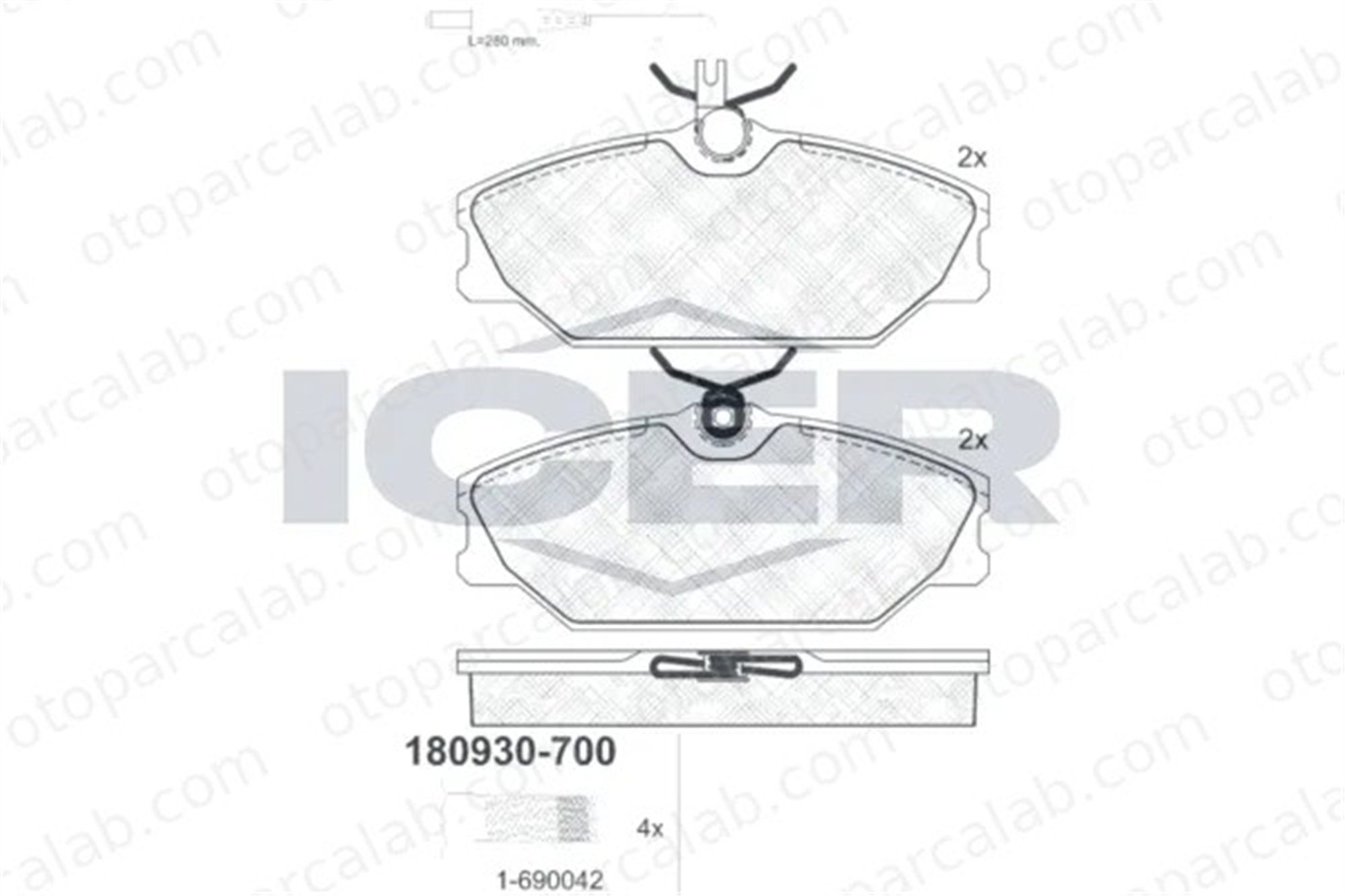 MANDO MBF010643 Fren Disk Balata Ön RENAULT LAGUNA I Grandtour LAGUNA I MBF010643 6000008895
