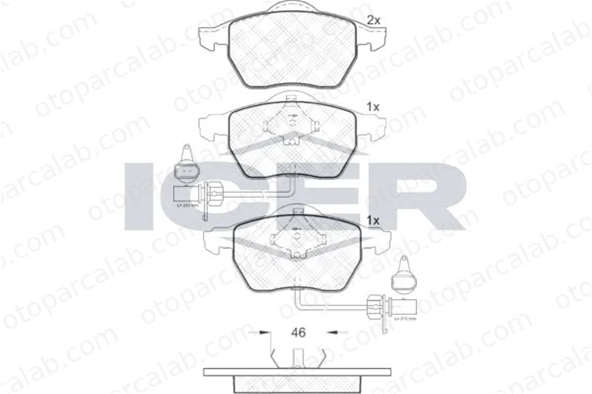 MANDO MBF010727 Fren Disk Balata Ön AUDI A6 C6 Avant A6 C5 Avant MBF010727 4B0698151A