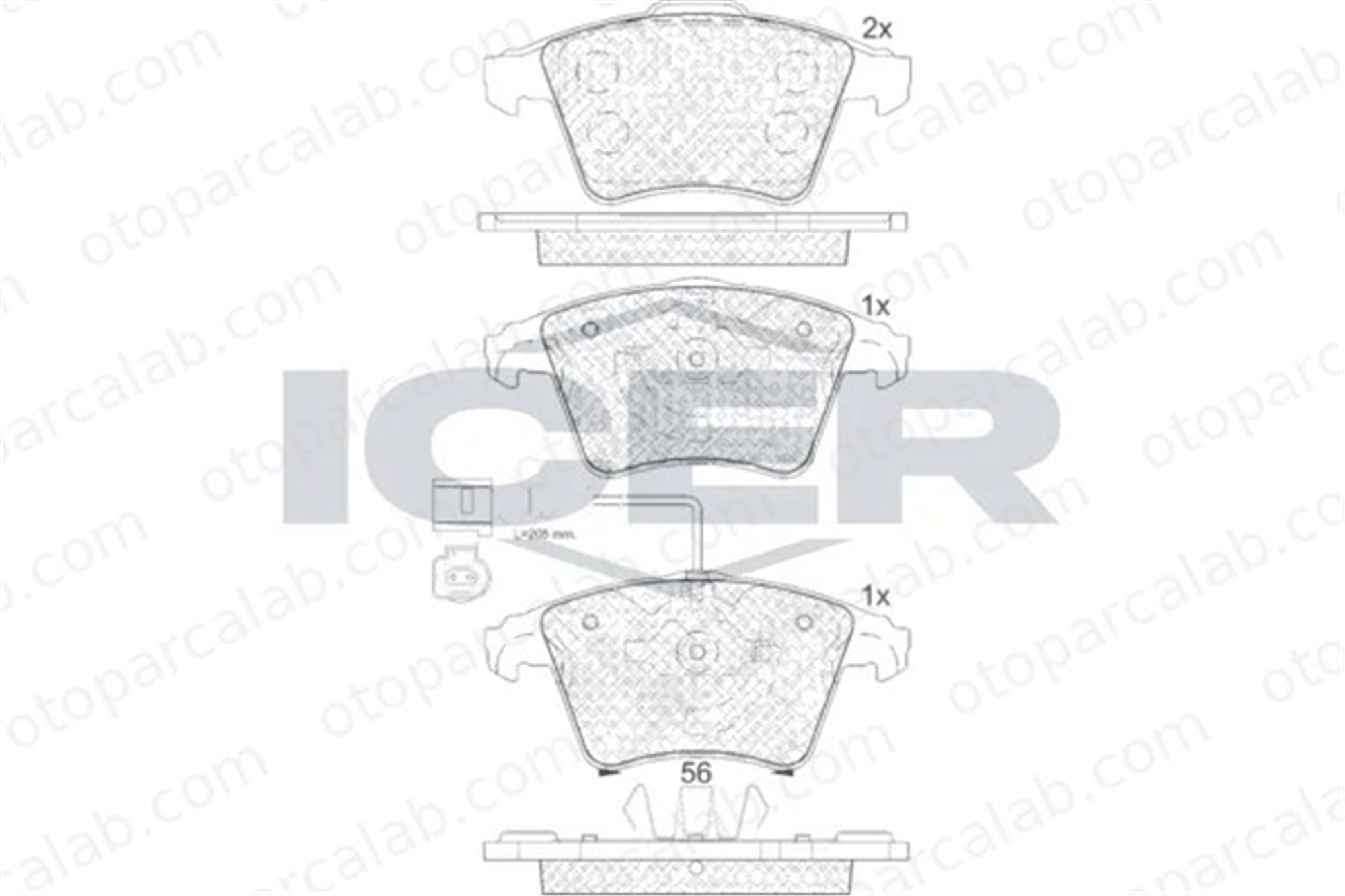 MANDO MBF010730 Fren Disk Balata Ön VW TRANSPORTER T5 Minibüs/Otobüs TRANSPORTER T5 Panelvan/Van MBF010730 8660000756