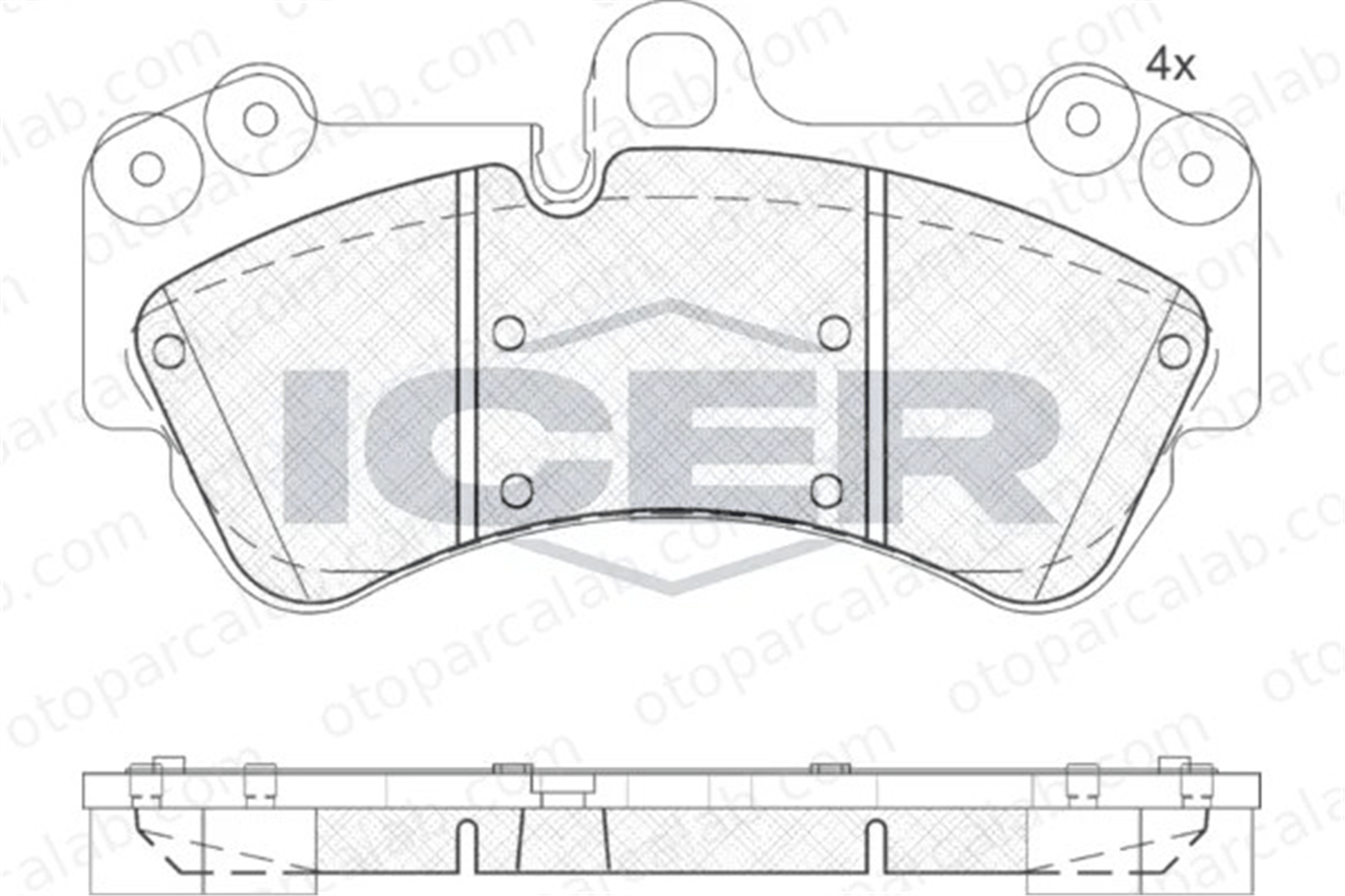 MANDO MBF010732 Fren Disk Balata Ön VW TOUAREG PORSCHE CAYENNE MBF010732 4634205500