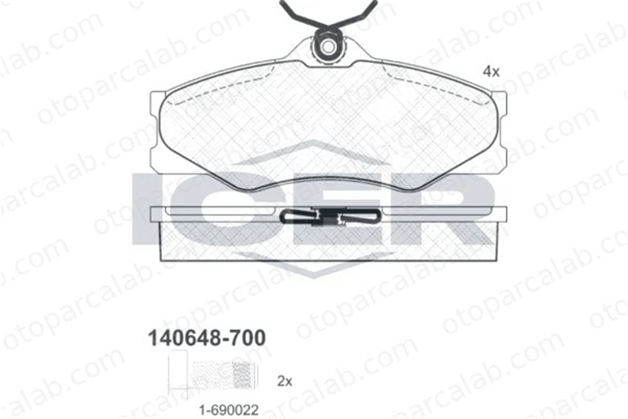MANDO MBF010733 Fren Disk Balata Ön VW TRANSPORTER T3 Minibüs/Otobüs TRANSPORTER T3 Panelvan/Van MBF010733 251698151C