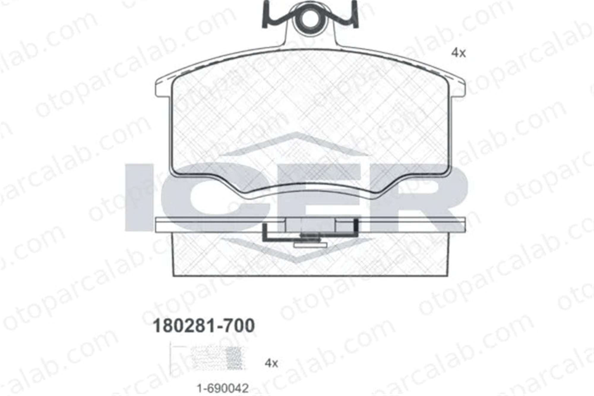 MANDO MBF010747 Fren Disk Balata Ön AUDI 80 B2 Sedan COUPE B2 MBF010747 321615115A