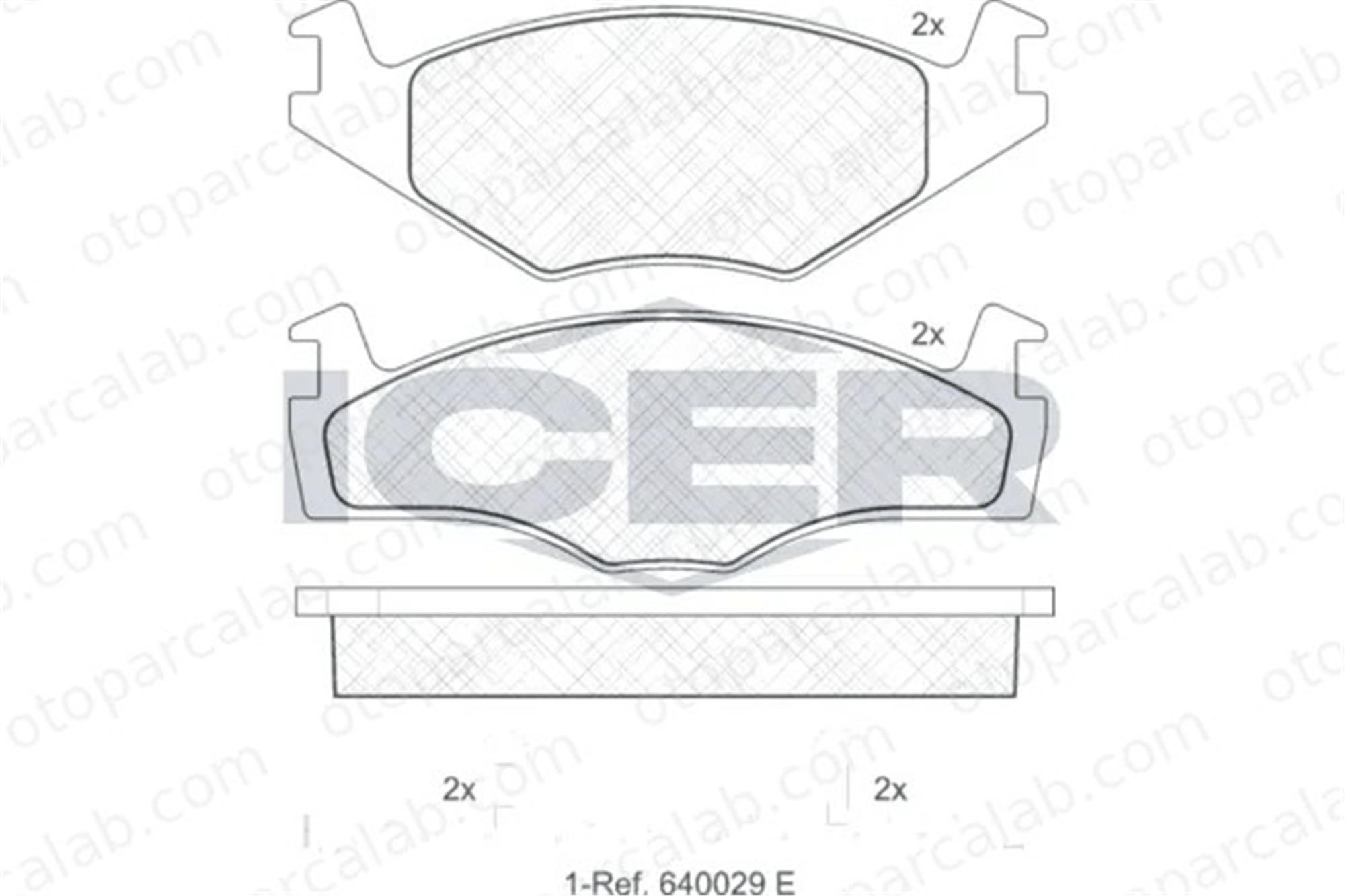 MANDO MBF010751 Fren Disk Balata Ön VW GOLF II JETTA II MBF010751 8660004659
