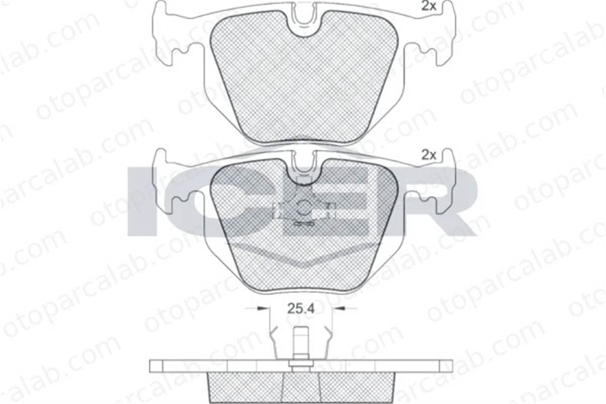 MANDO MBF011095 Fren Disk Balata Arka BMW 8 MASERATI QUATTROPORTE IV MBF011095 34211159344