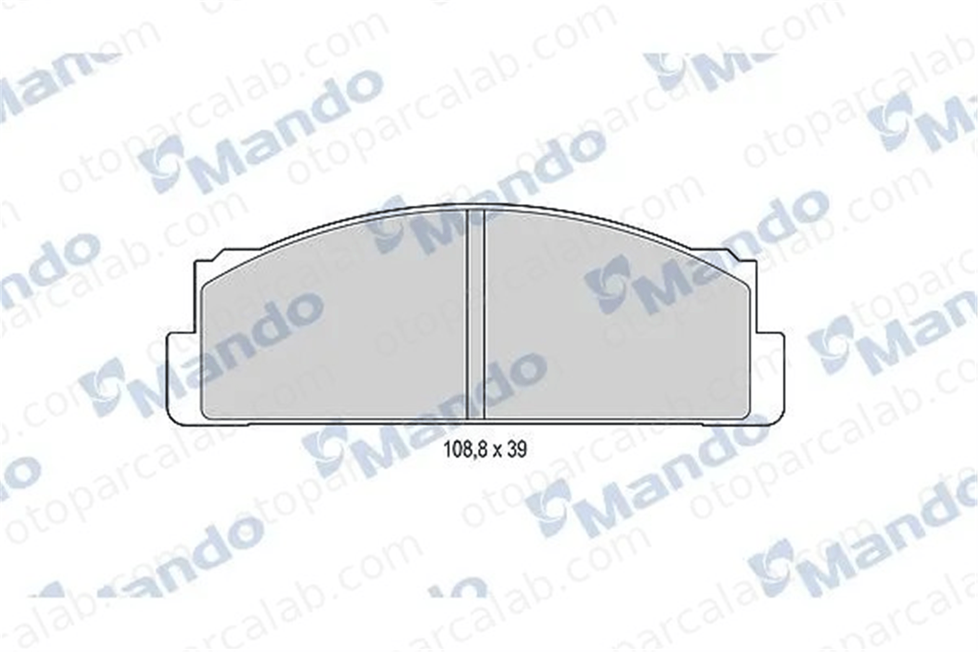 MANDO MBF015053 Fren Disk Balata Ön FIAT 131 132 MBF015053 790605