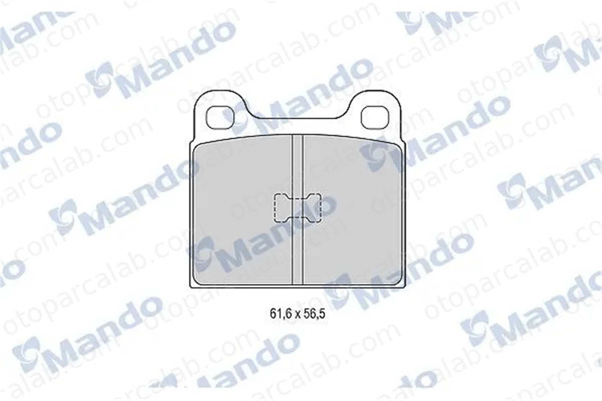 MANDO MBF015057 Fren Disk Balata Ön VW POLO II AUDI 80 B1 Sedan 823615115A 823698151