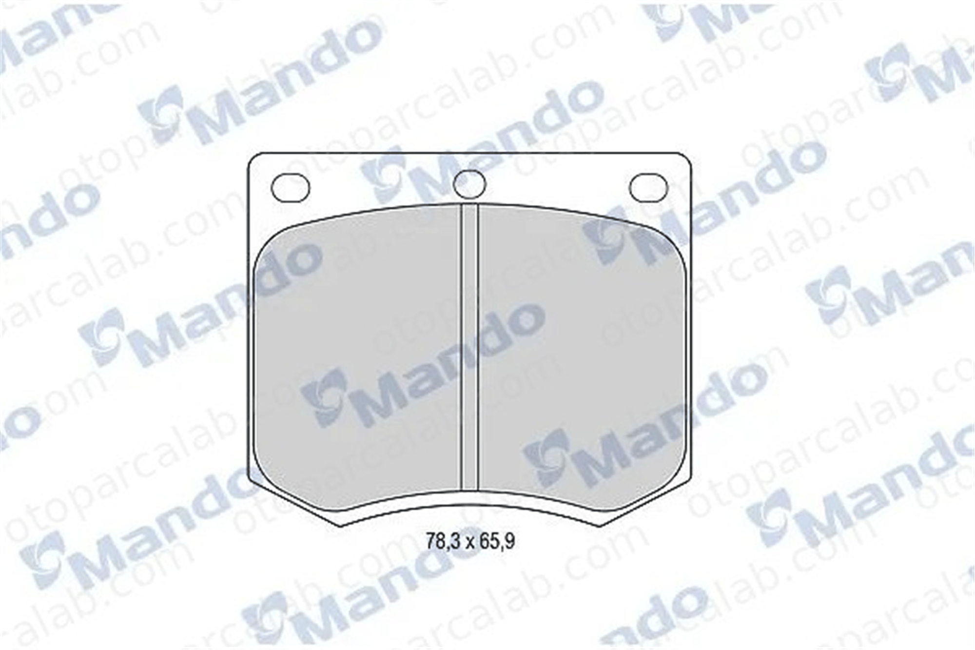 MANDO MBF015061 Fren Disk Balata Ön FORD GRANADA II GRANADA Turnier MBF015061 1565491