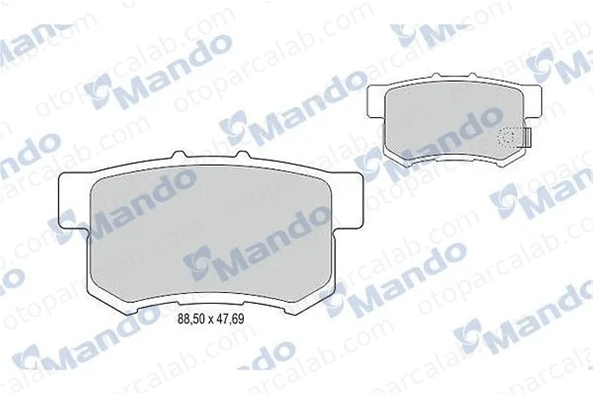 MANDO MBF015128 Fren Disk Balata Arka SUZUKI SX4 FIAT SEDICI 43022SP0E00 43022SP0E01