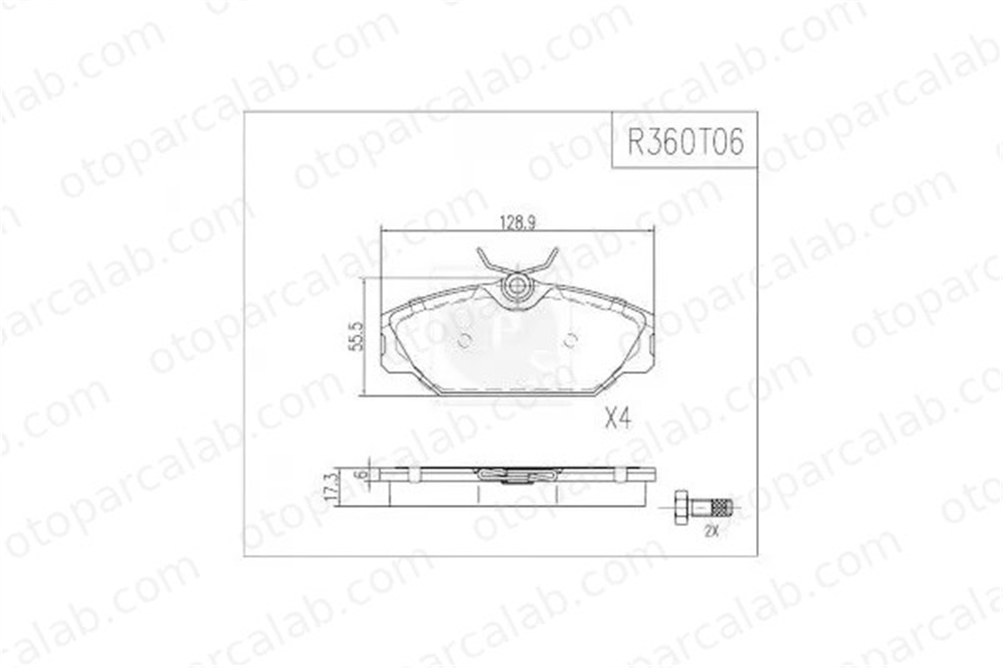 MANDO MBF015162 Fren Disk Balata Ön RENAULT LAGUNA I Grandtour LAGUNA I MBF015162 410604441R