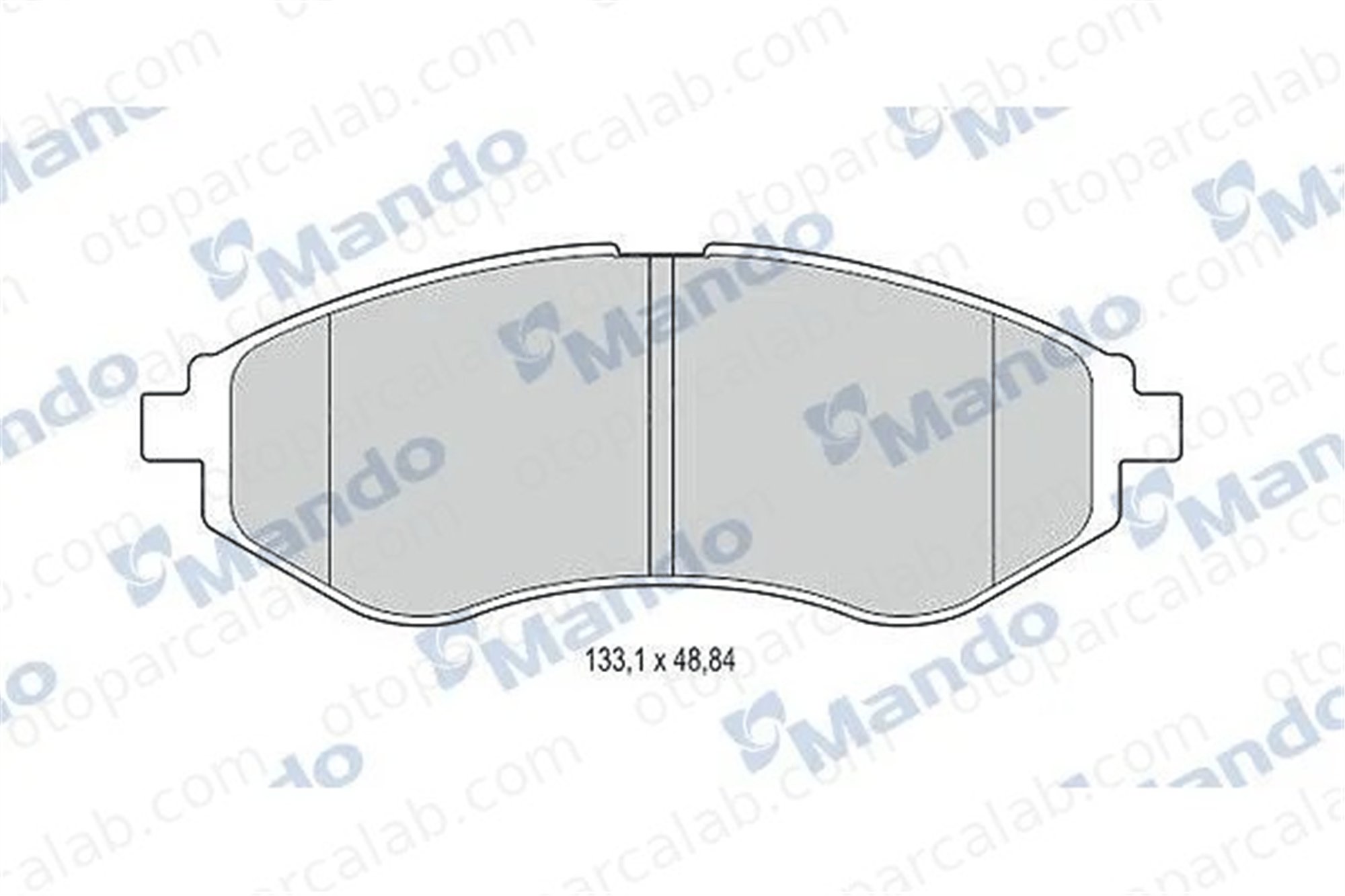 MANDO MBF015186 Fren Disk Balata Ön CHEVROLET AVEO / KALOS Hatchback AVEO / KALOS Sedan MBF015186 96534653