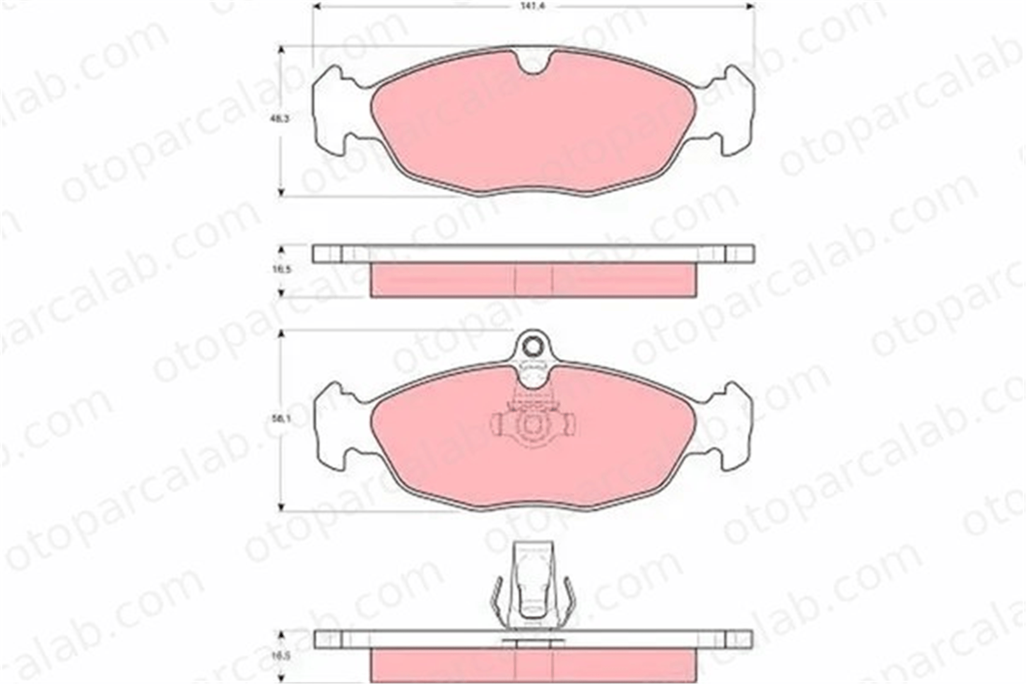MANDO MBF015345 Fren Disk Balata Arka JAGUAR XK 8 Convertible XK 8 Coupe JLM21220 JLM21918